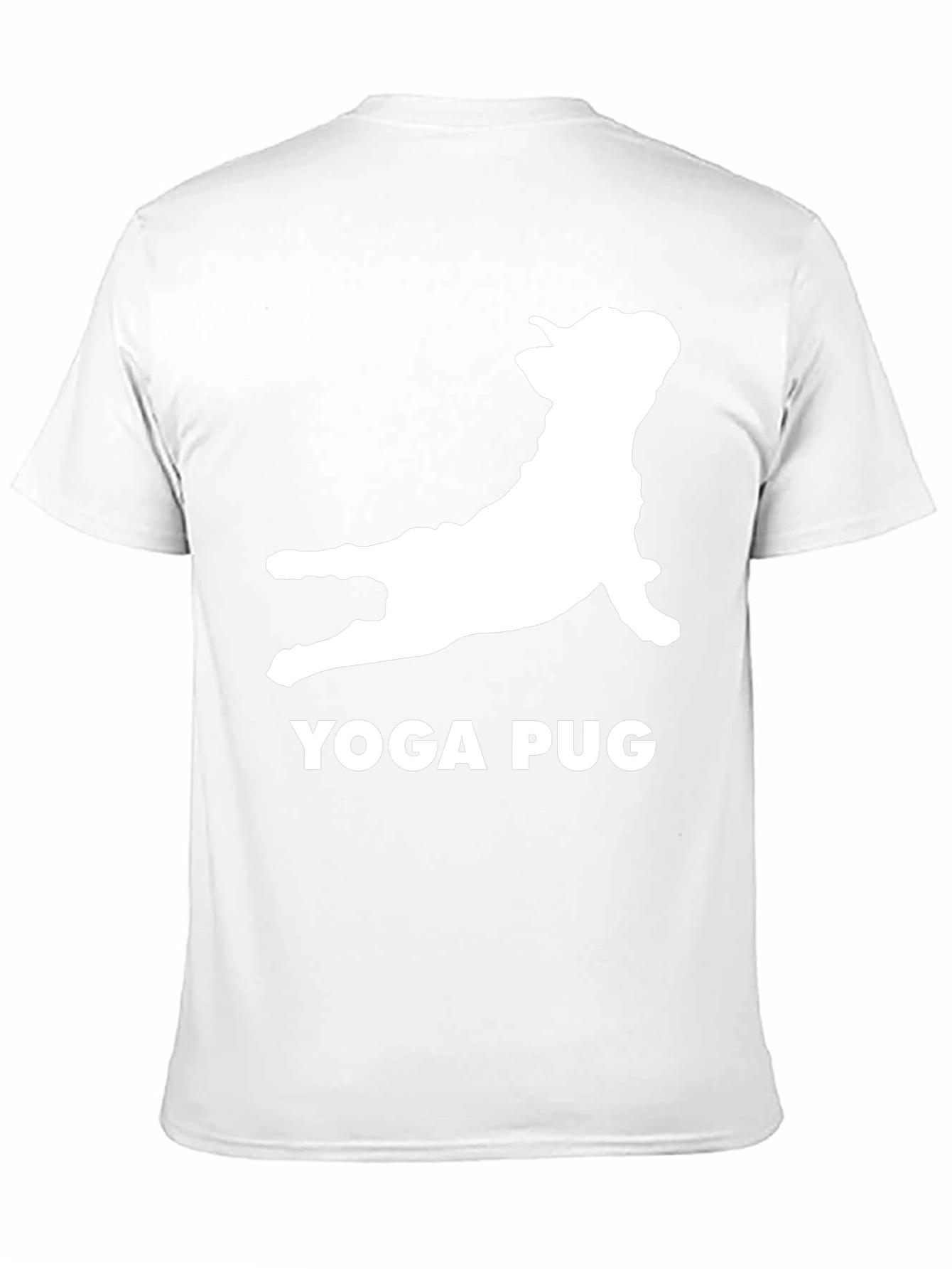 Yoga Pug Black T-Shirt Funny Graphic Tee