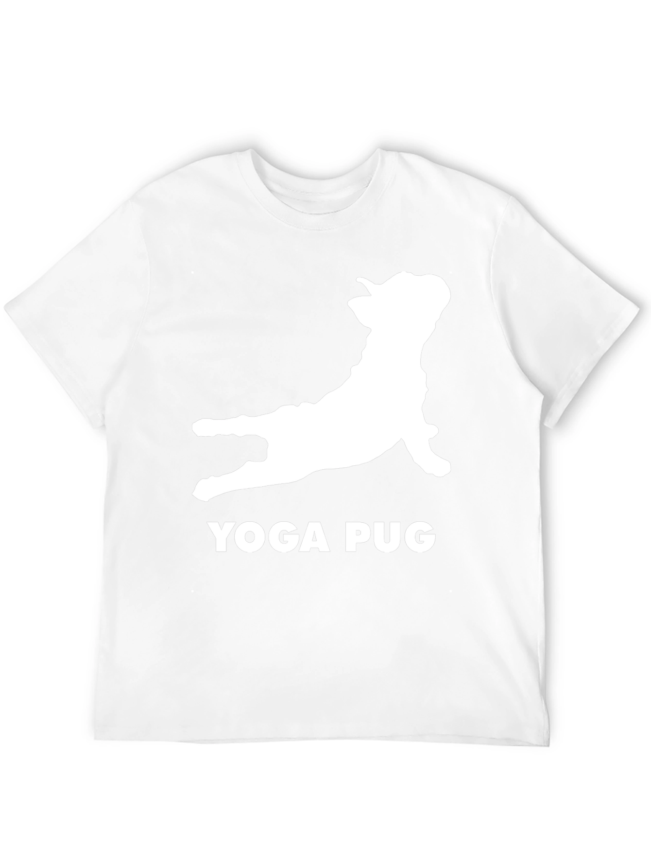 Yoga Pug Black T-Shirt Funny Graphic Tee