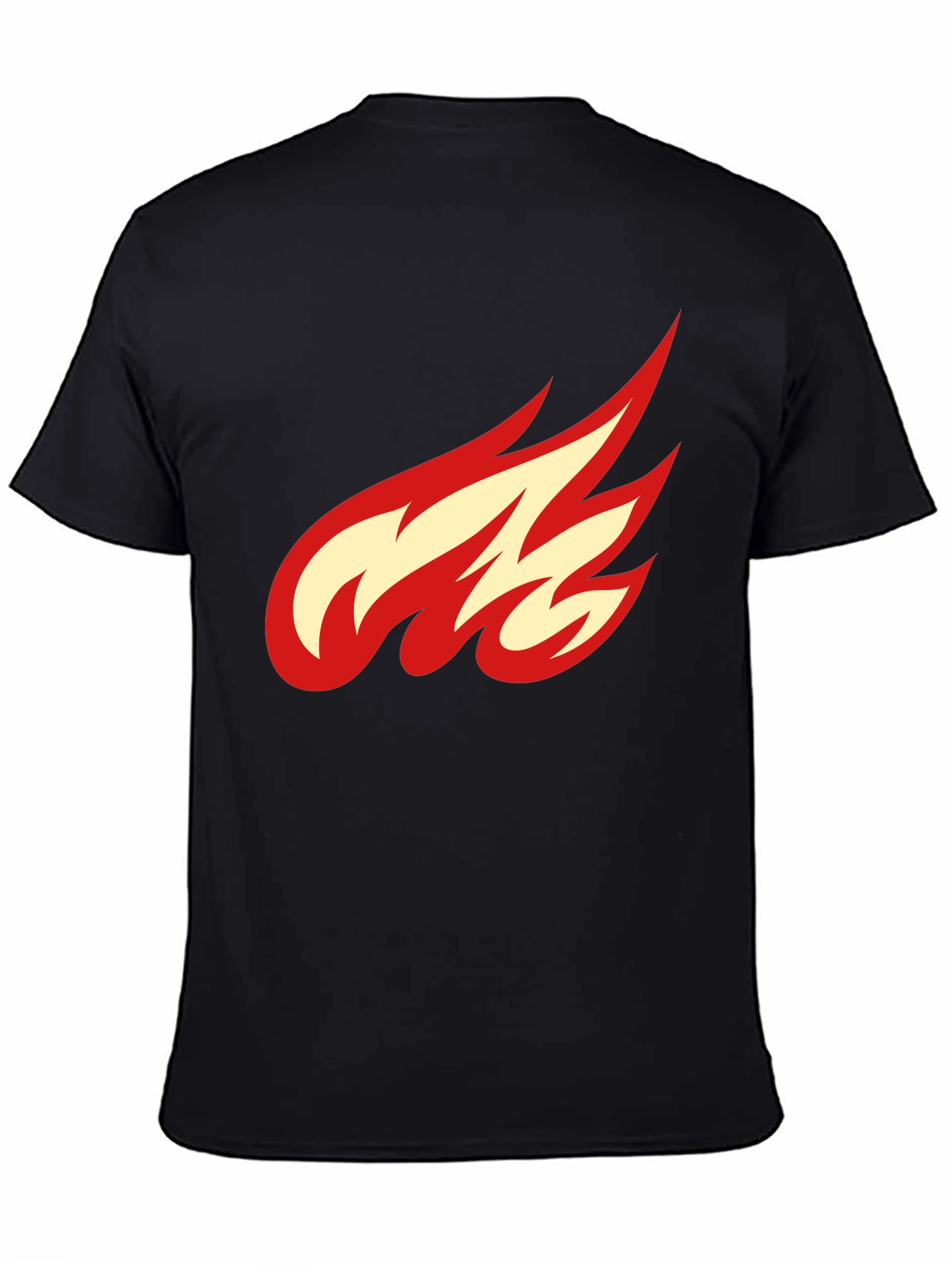 Flame Graphic Black T-Shirt - Casual Cool