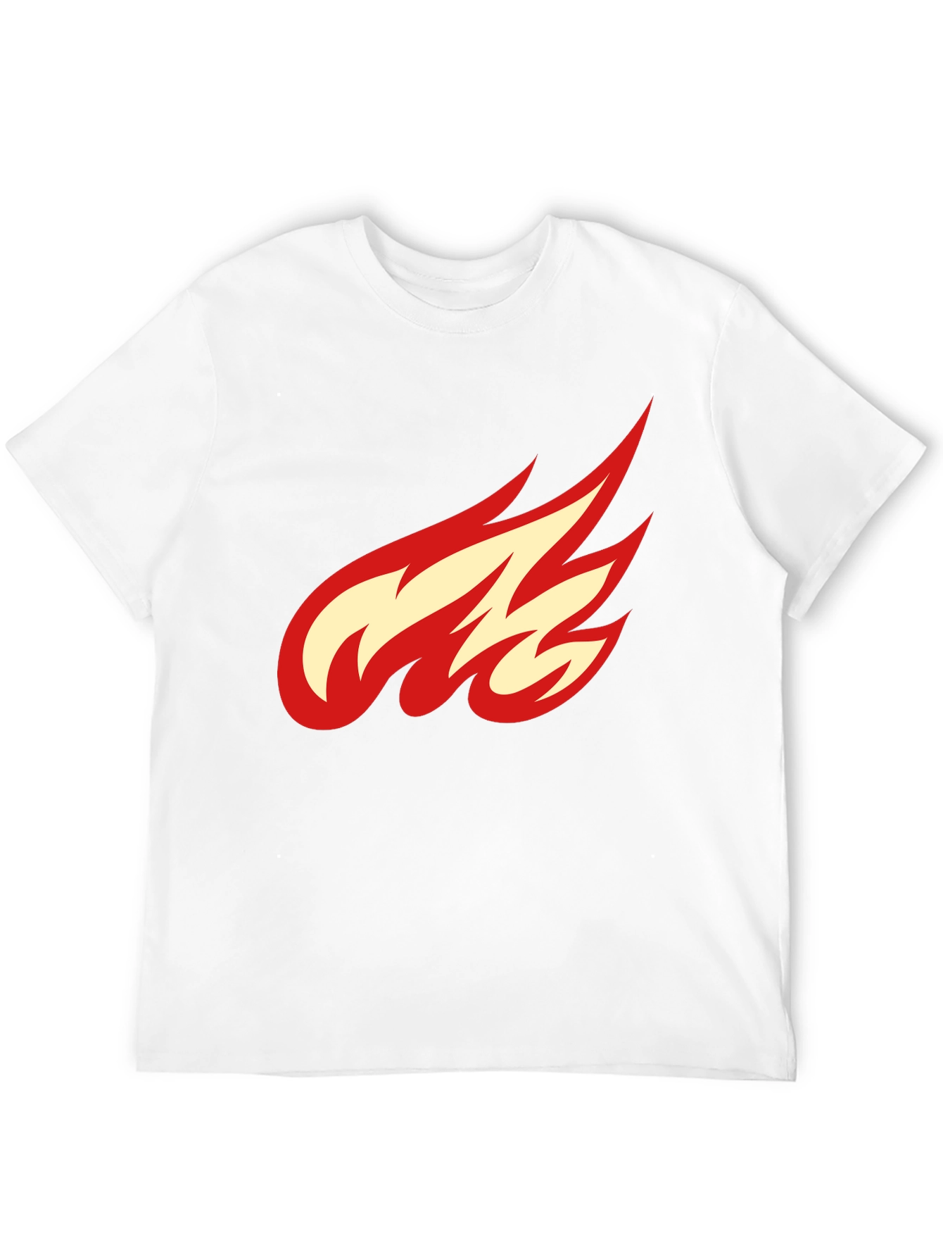 Flame Graphic Black T-Shirt - Casual Cool