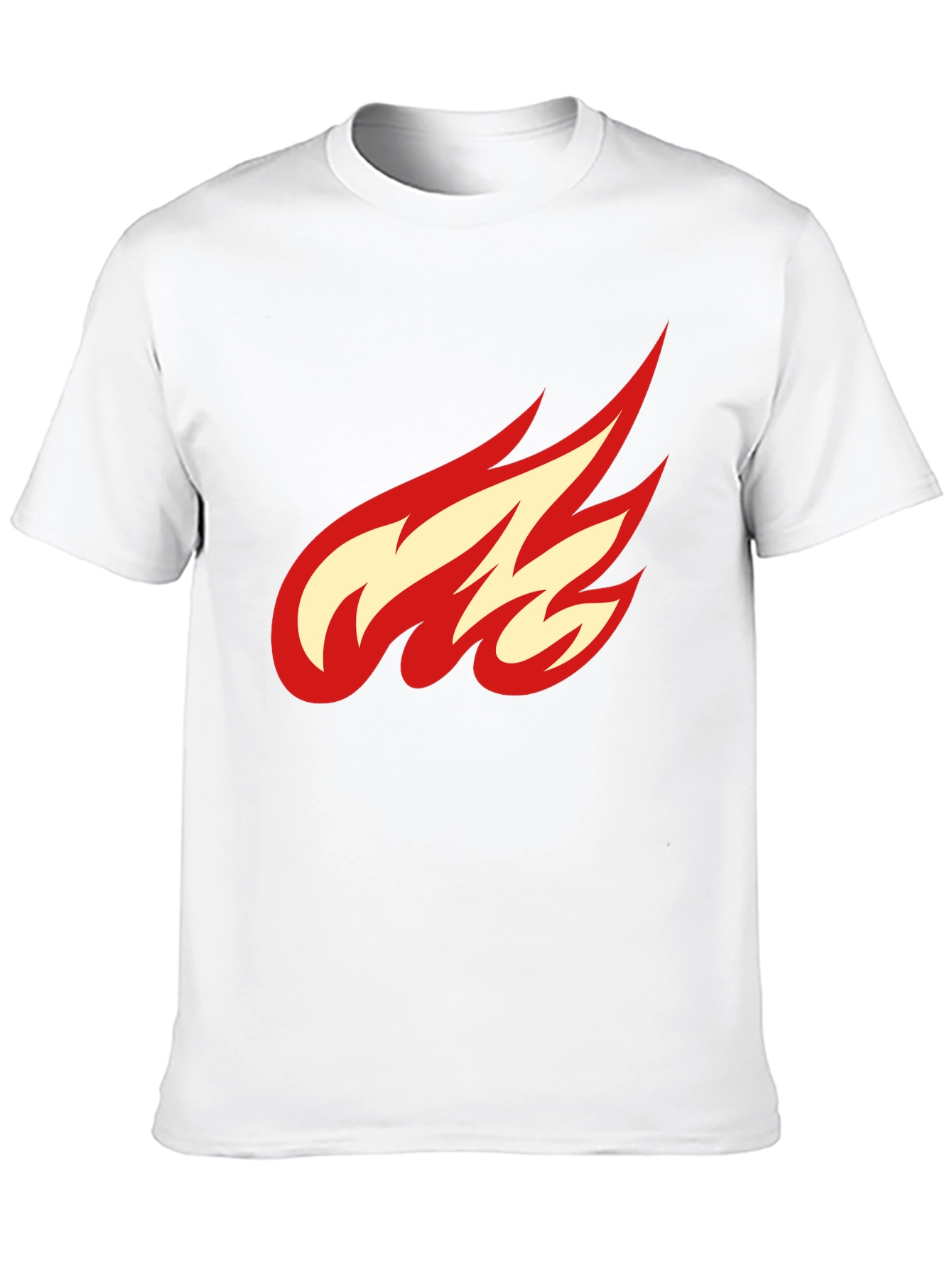 Flame Graphic Black T-Shirt - Casual Cool