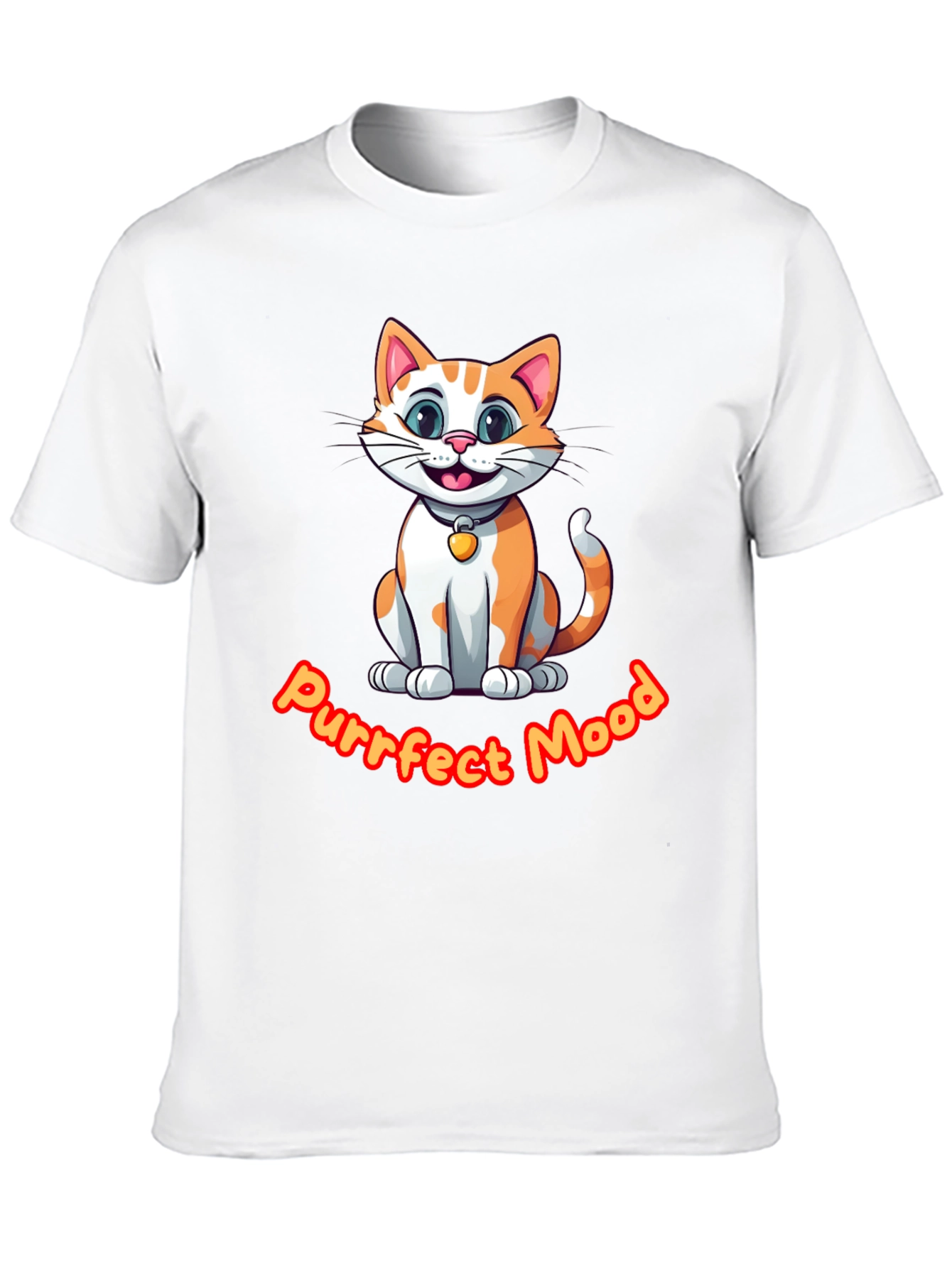Purrfect Mood Cat Graphic Tee