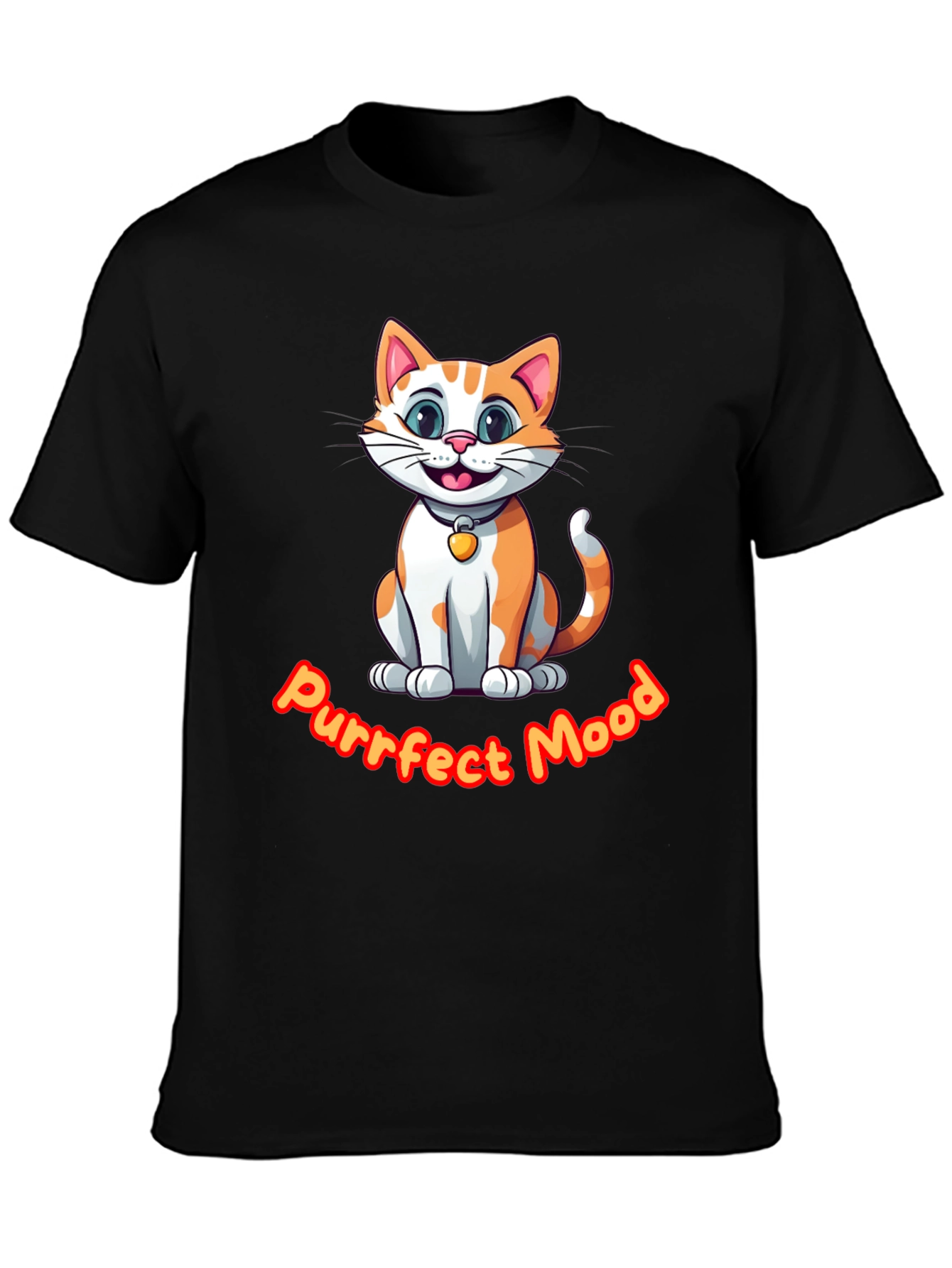 Purrfect Mood Cat Graphic Tee
