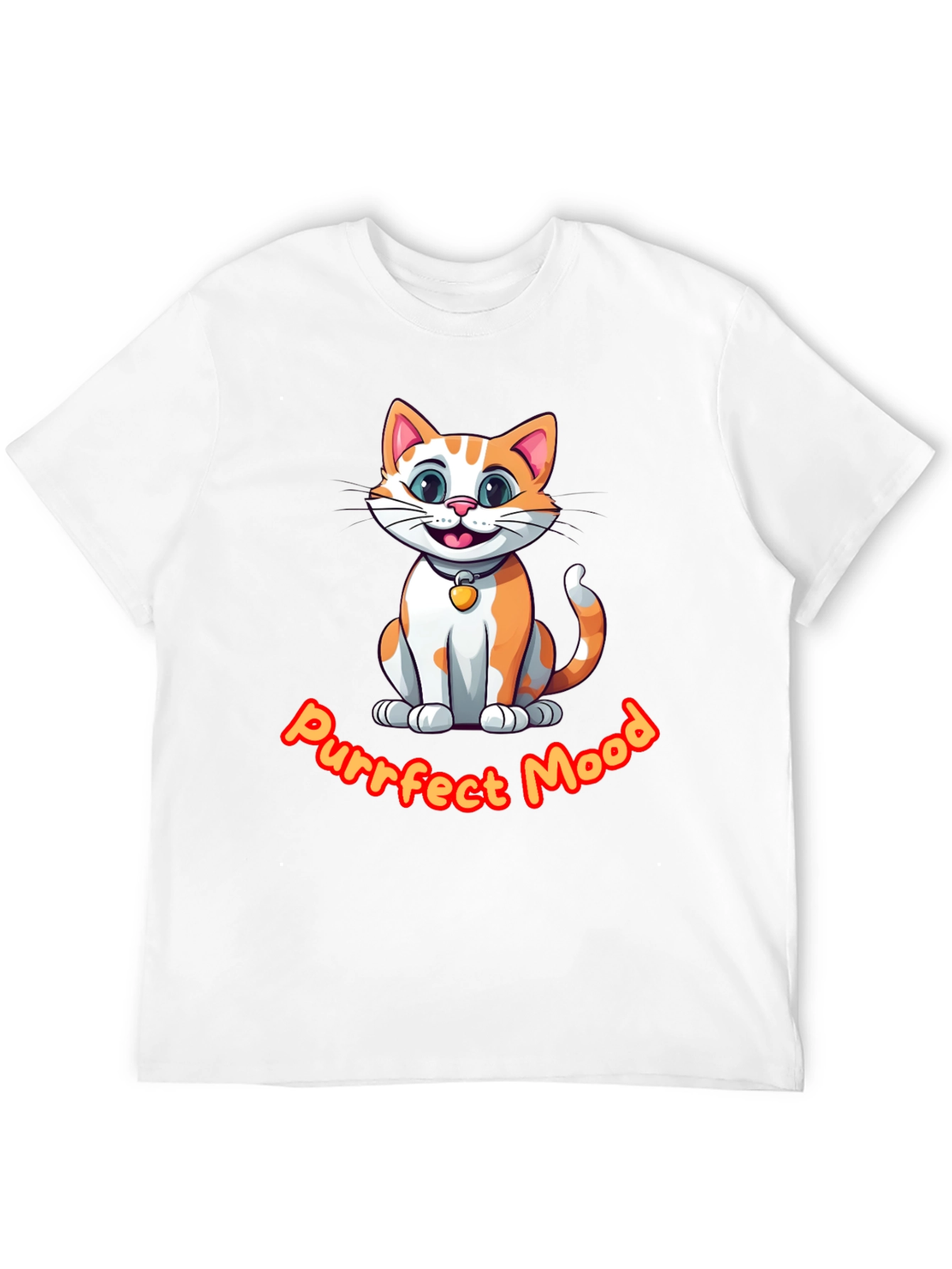 Purrfect Mood Cat Graphic Tee