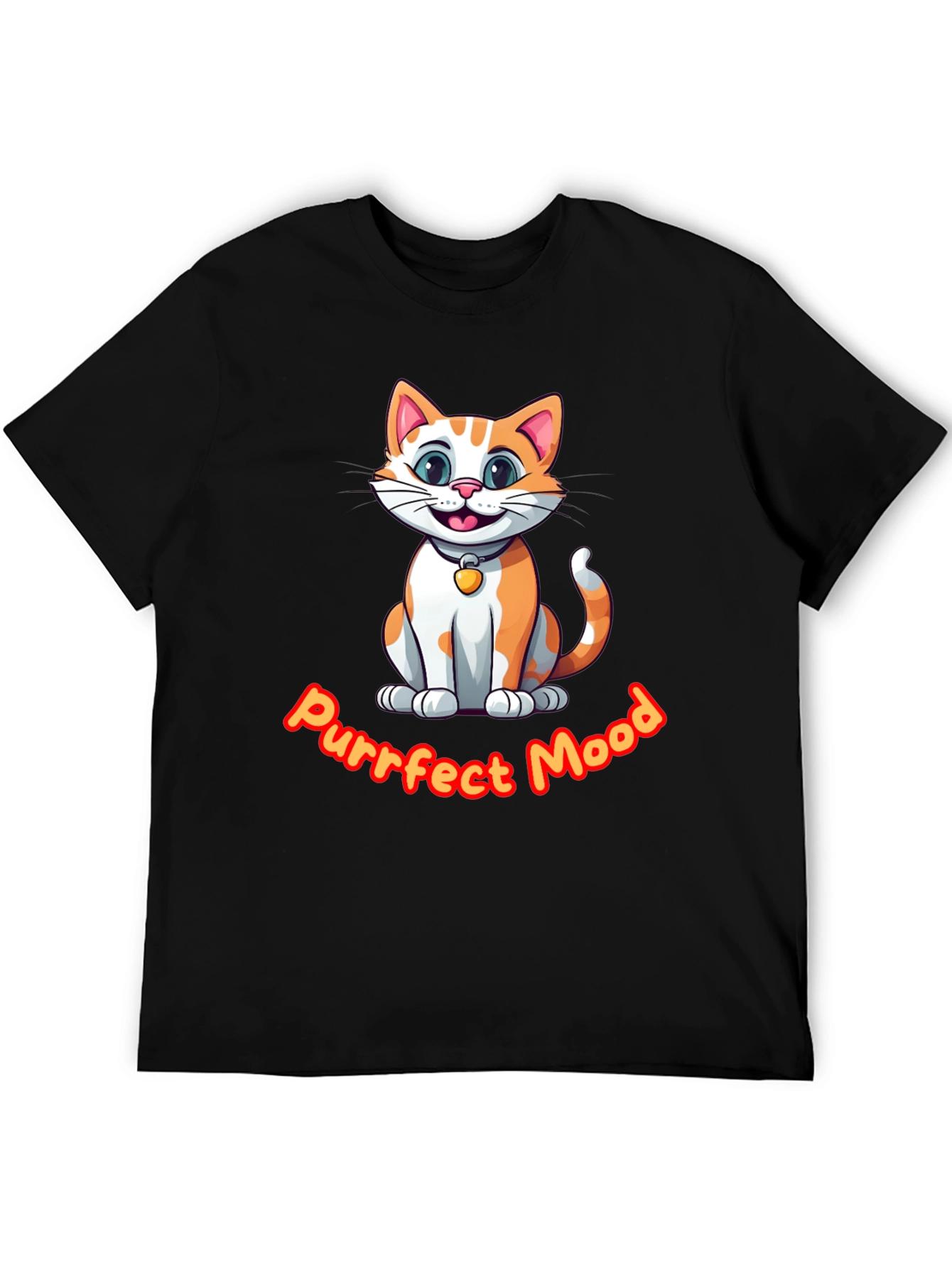 Purrfect Mood Cat Graphic Tee