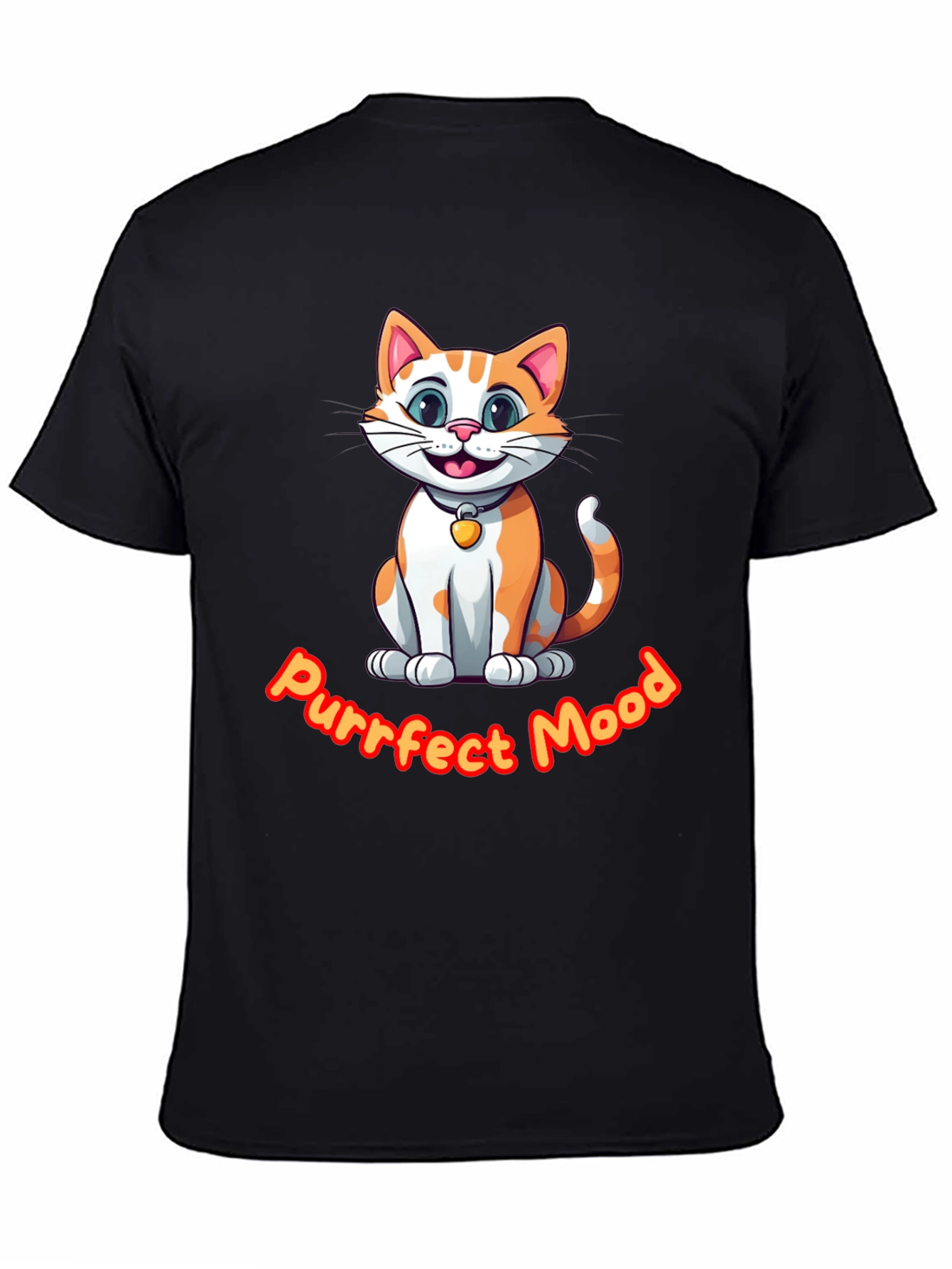 Purrfect Mood Cat Graphic Tee