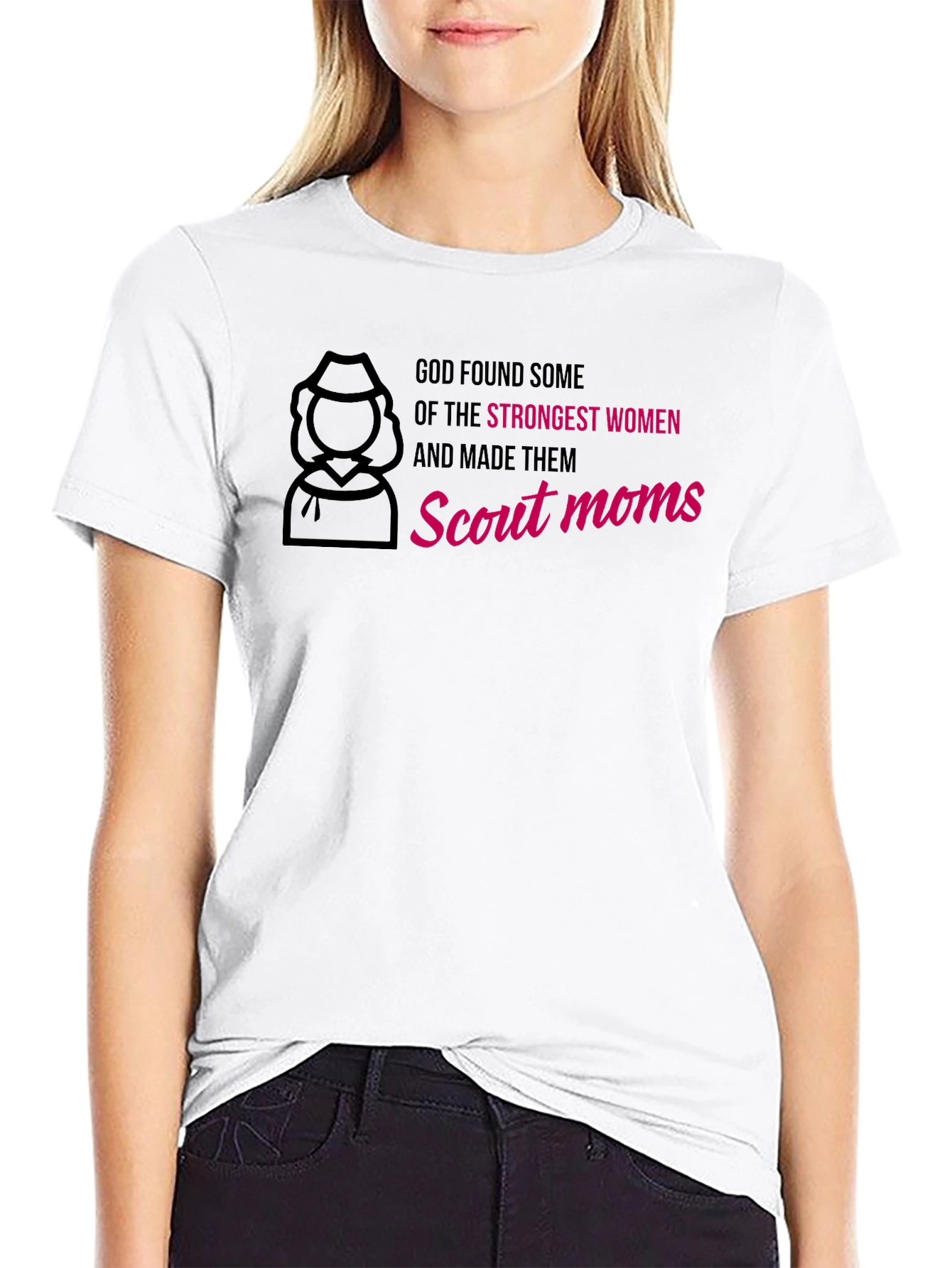 Scout Moms T-Shirt - Strongest Women Graphic Tee