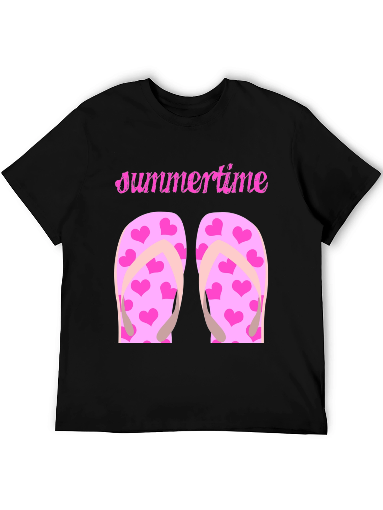 Summertime Heart Flip Flop Graphic Tee