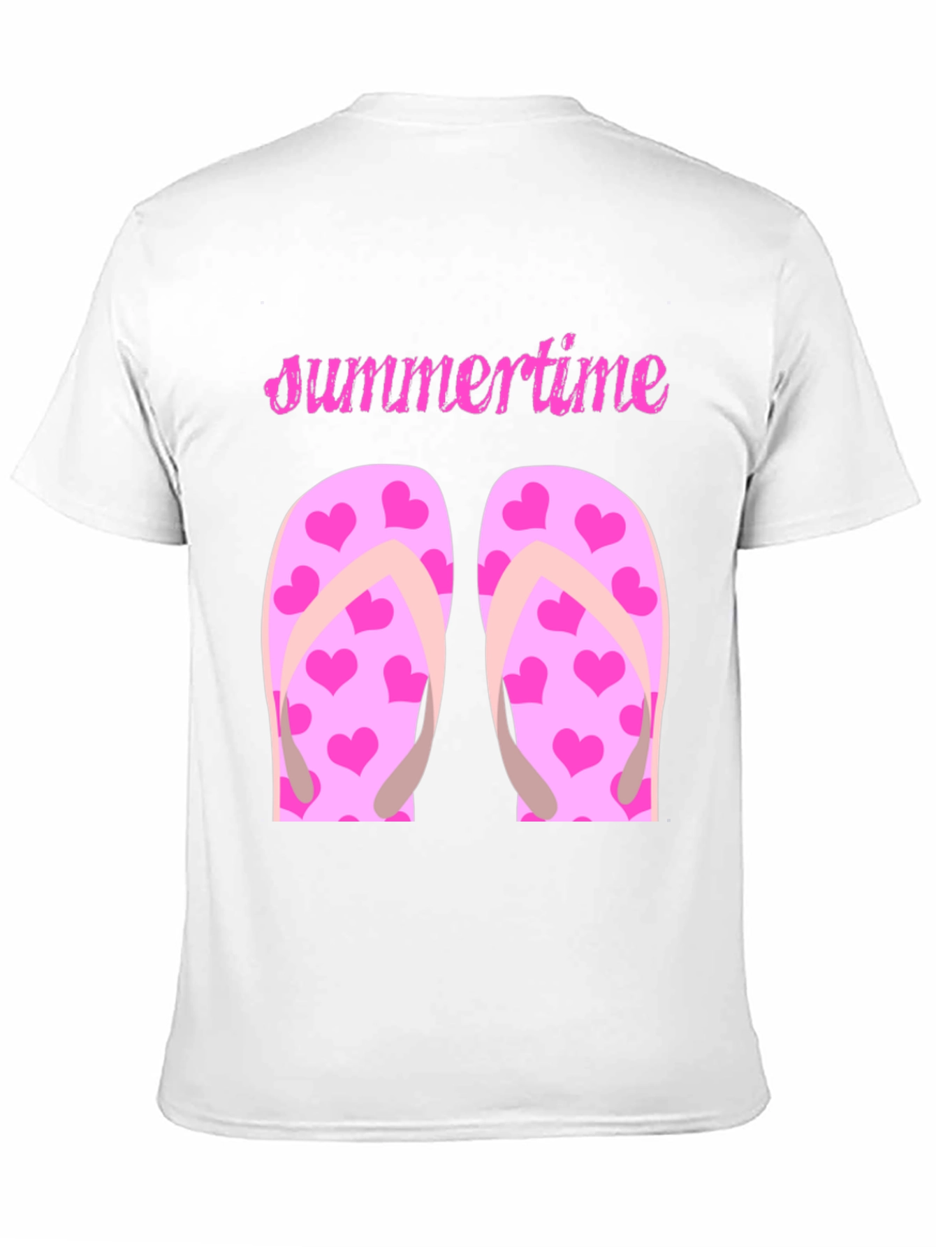 Summertime Heart Flip Flop Graphic Tee
