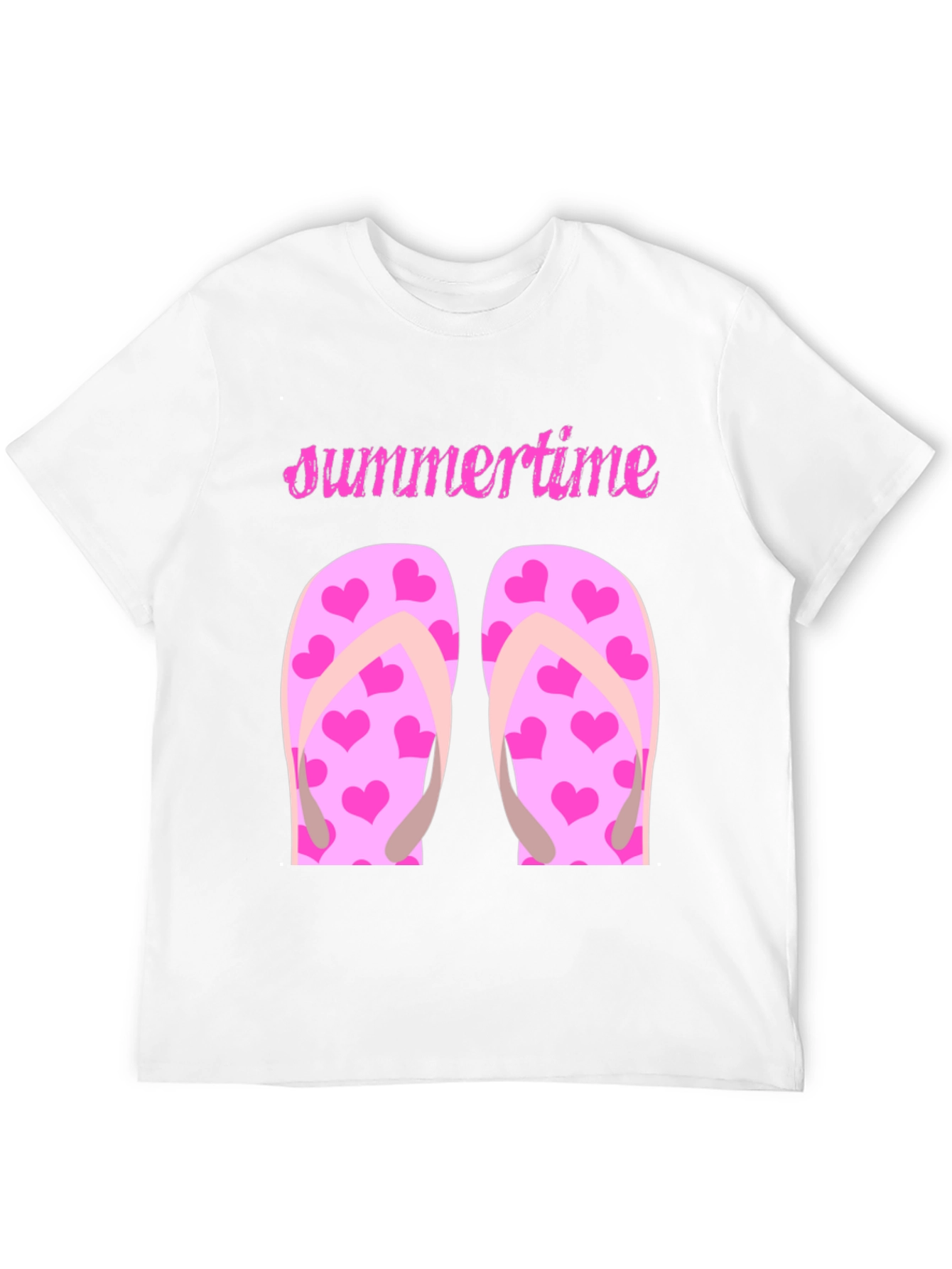 Summertime Heart Flip Flop Graphic Tee