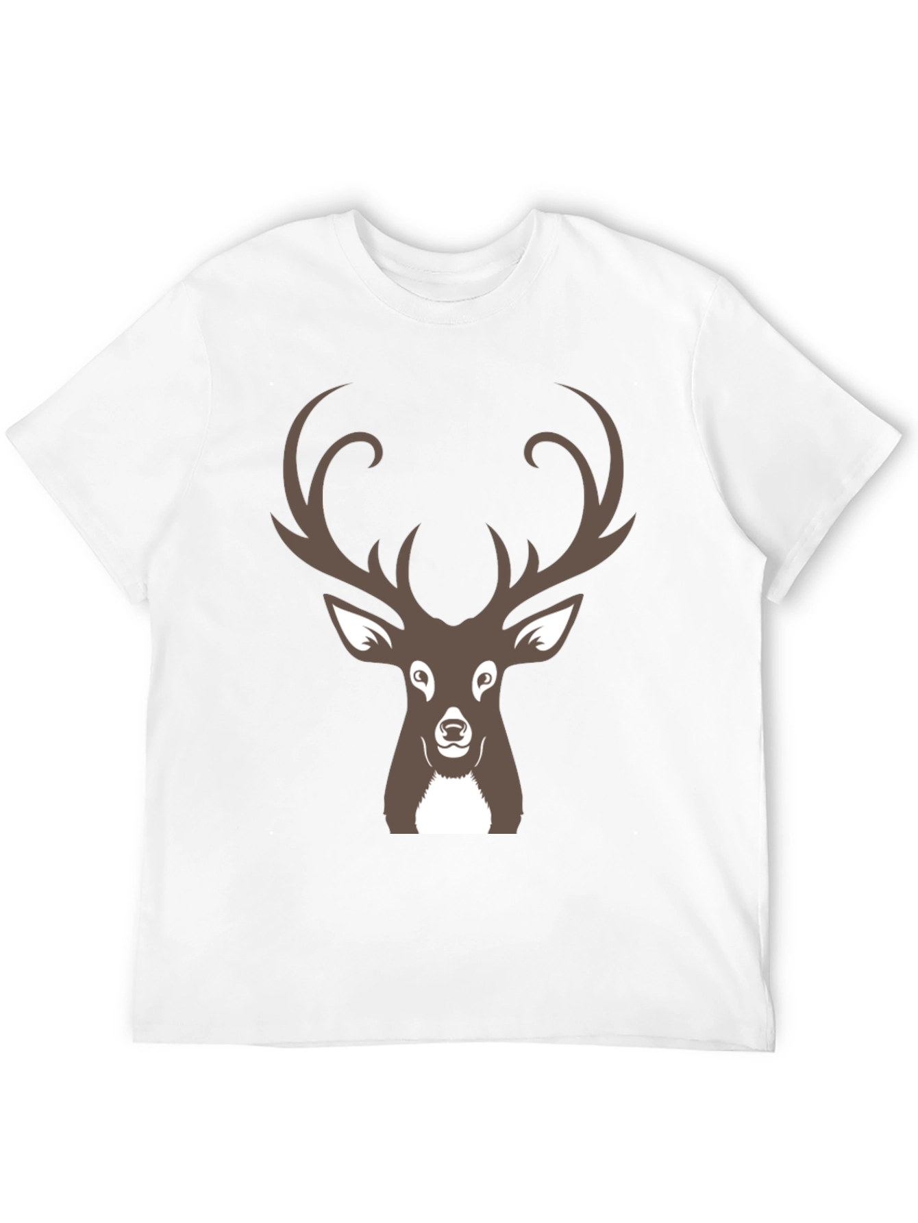 Deer Graphic Black T-Shirt for Men
