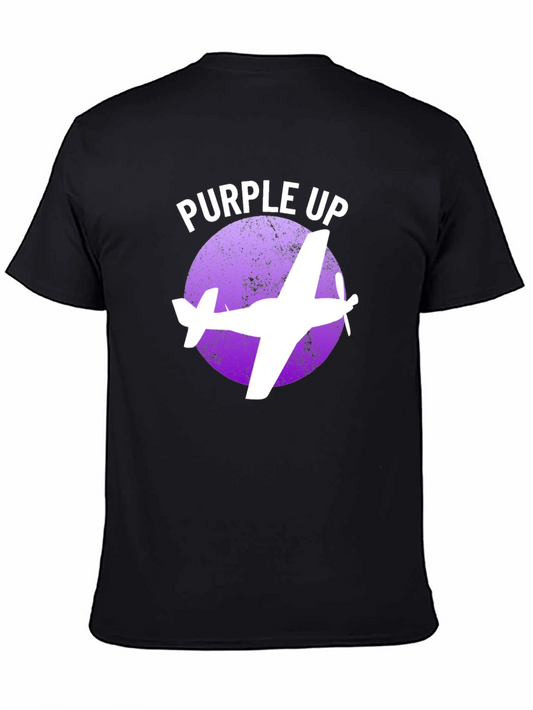 Purple Up Airplane Graphic Tee