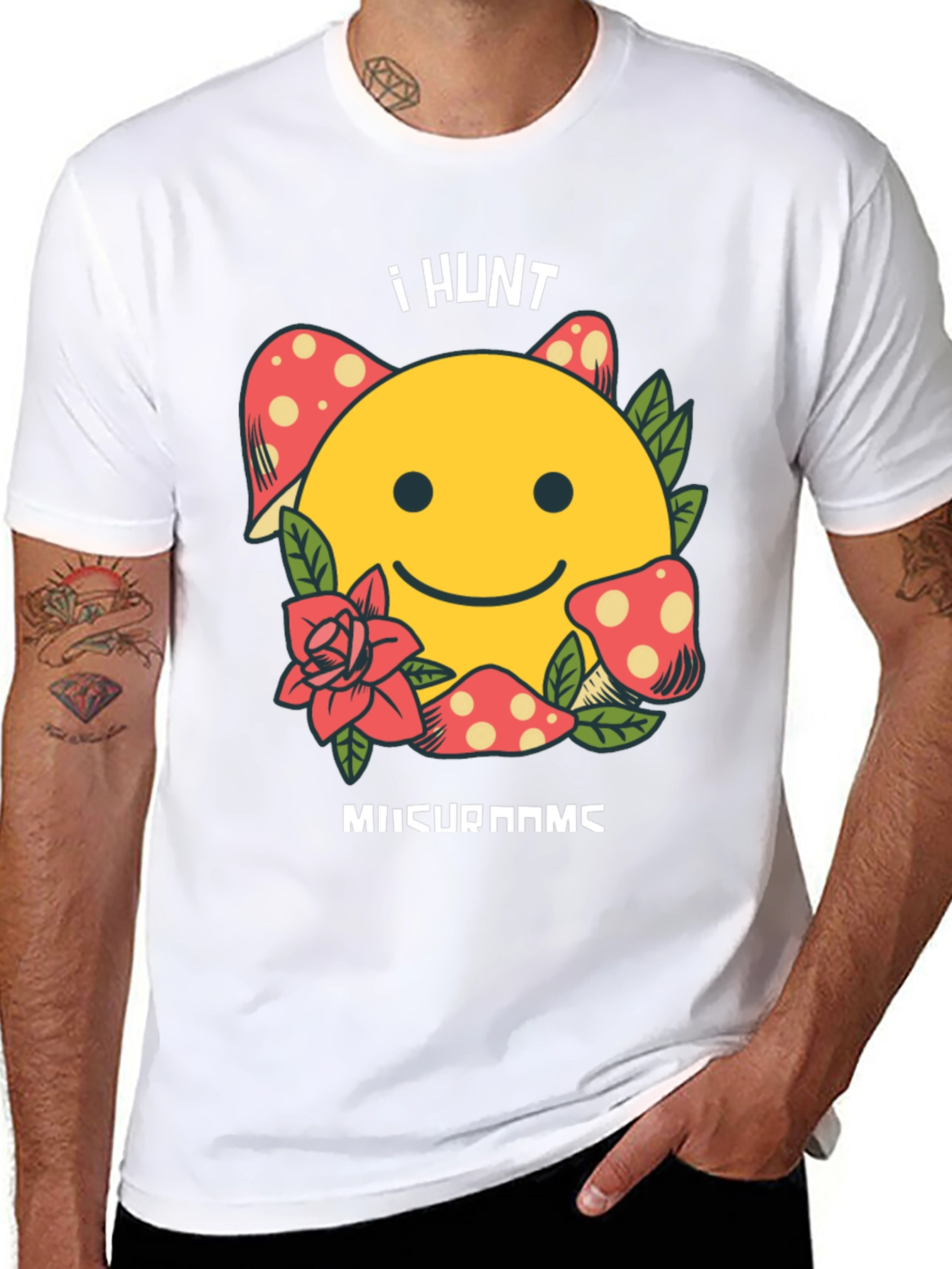 I Hunt Mushrooms Graphic T-Shirt