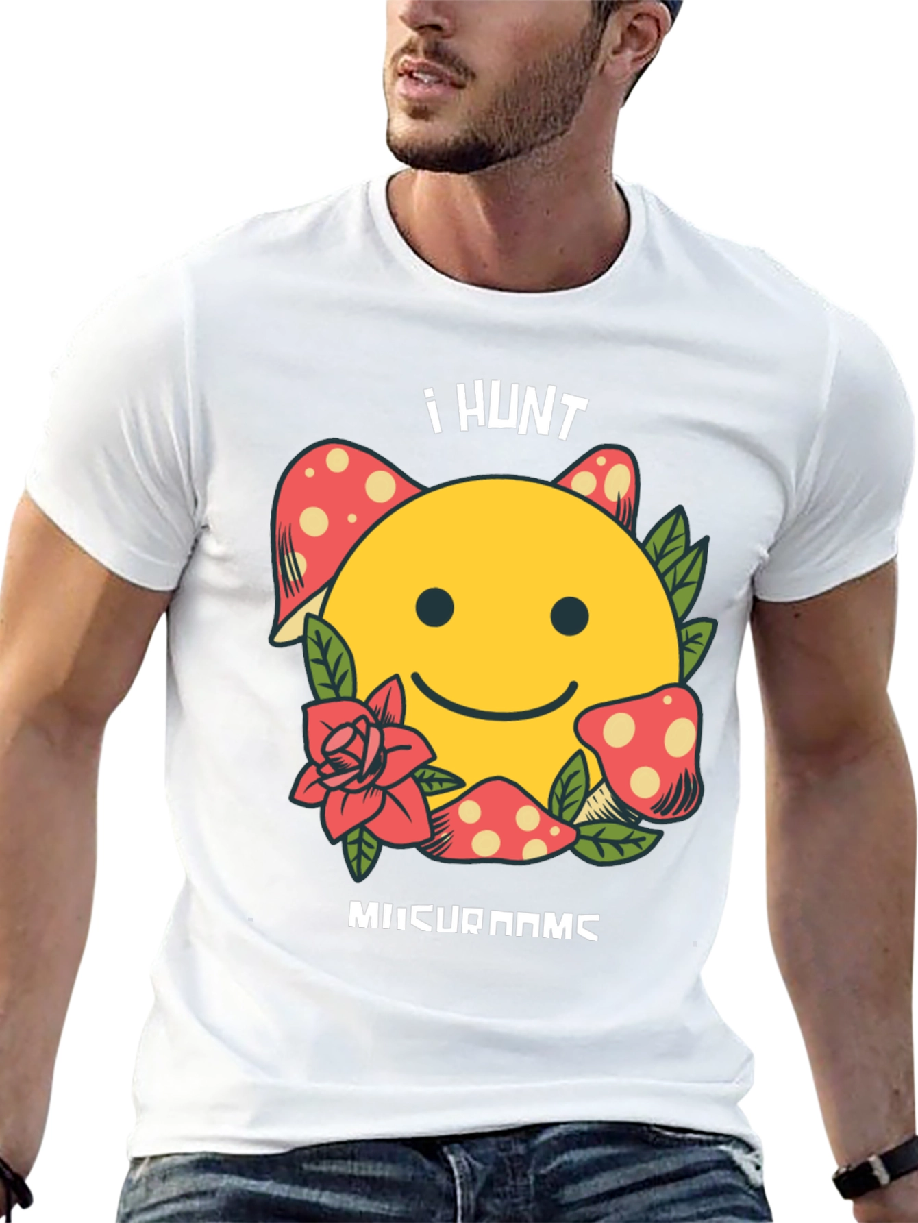 I Hunt Mushrooms Graphic T-Shirt