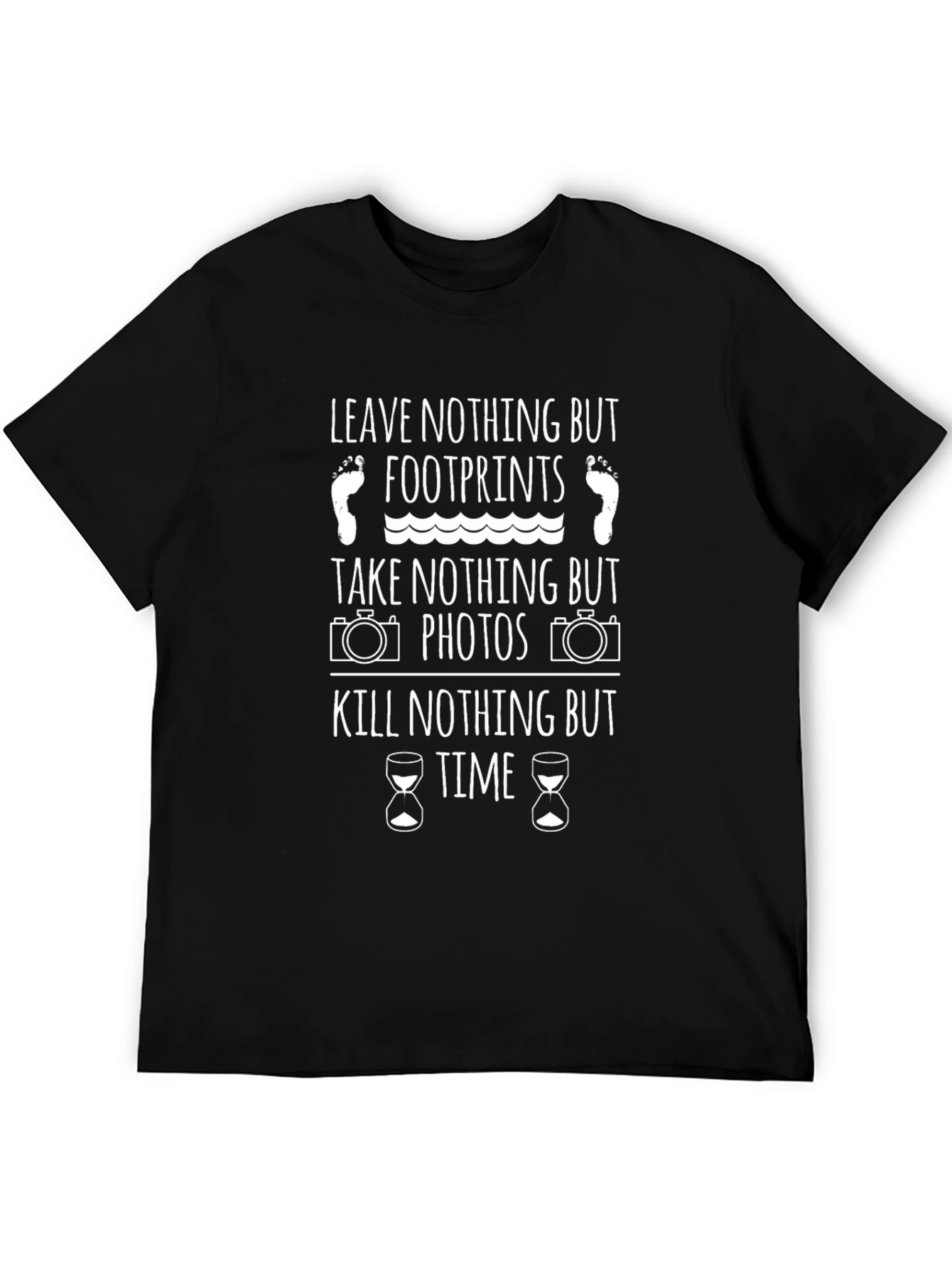 Sustainable Slogan Tee - Leave Nothing But Footprints