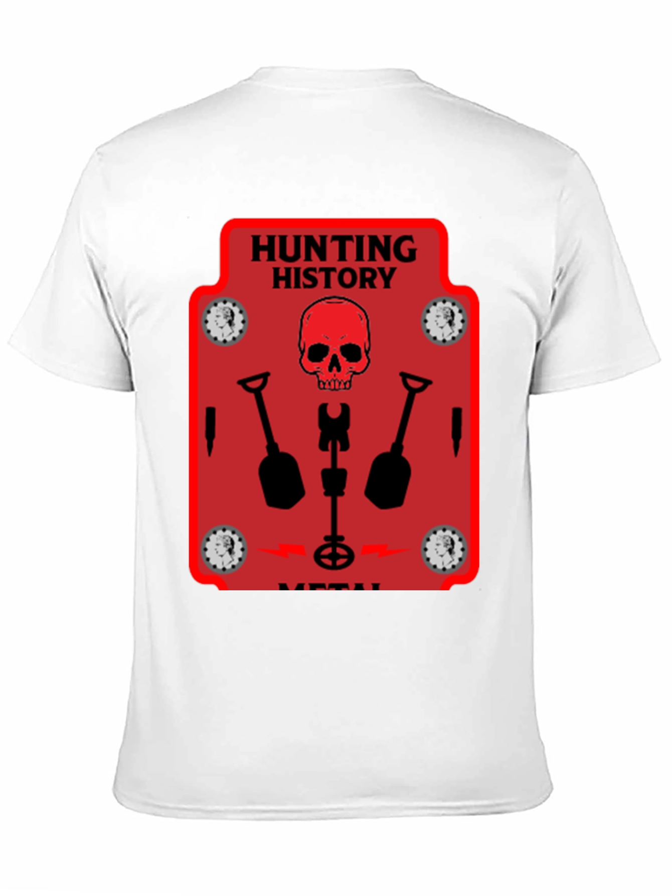 Hunting History Metal Detecting Graphic Tee
