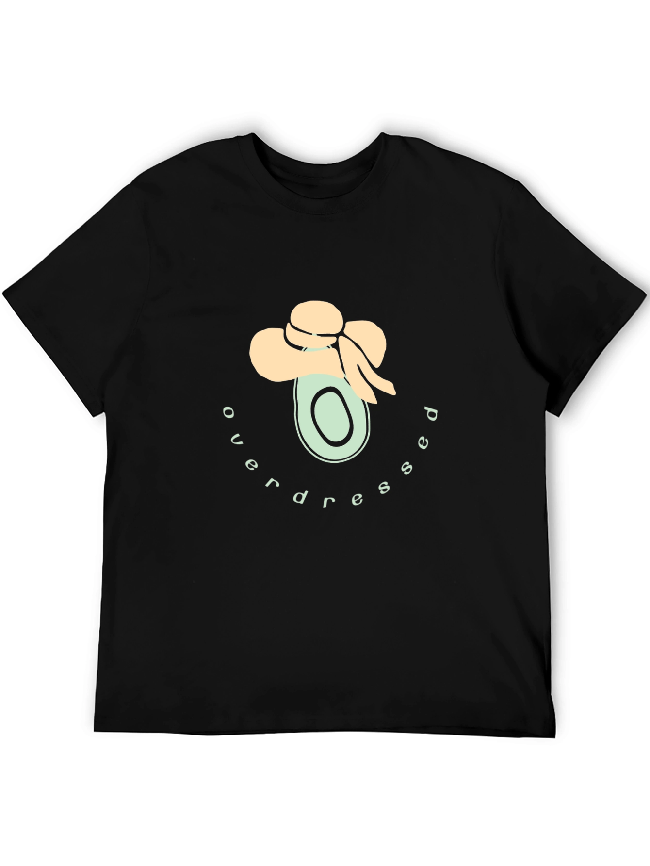 Overdressed Avocado Graphic Tee - Trendy Casual Wear