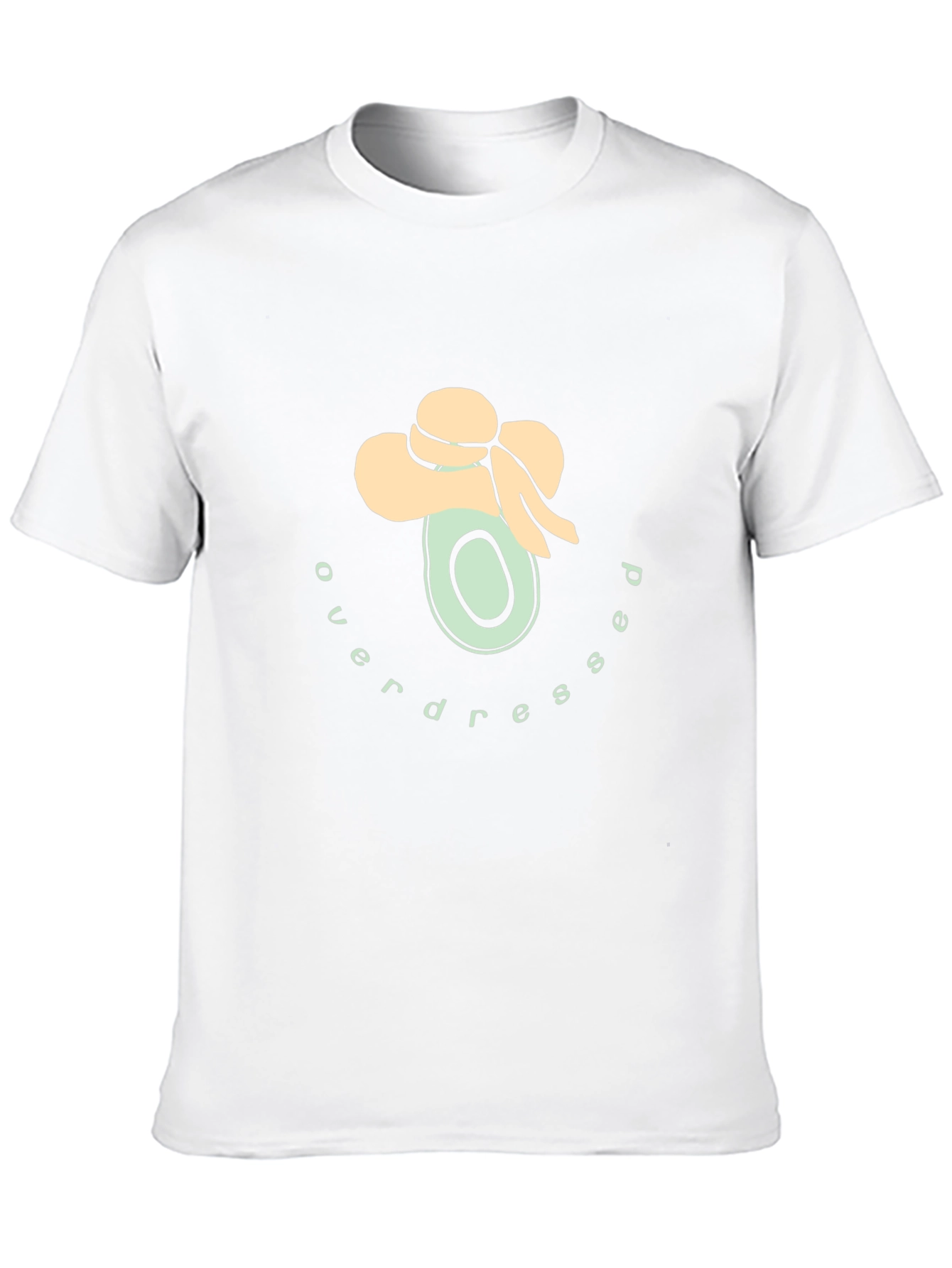 Overdressed Avocado Graphic Tee - Trendy Casual Wear