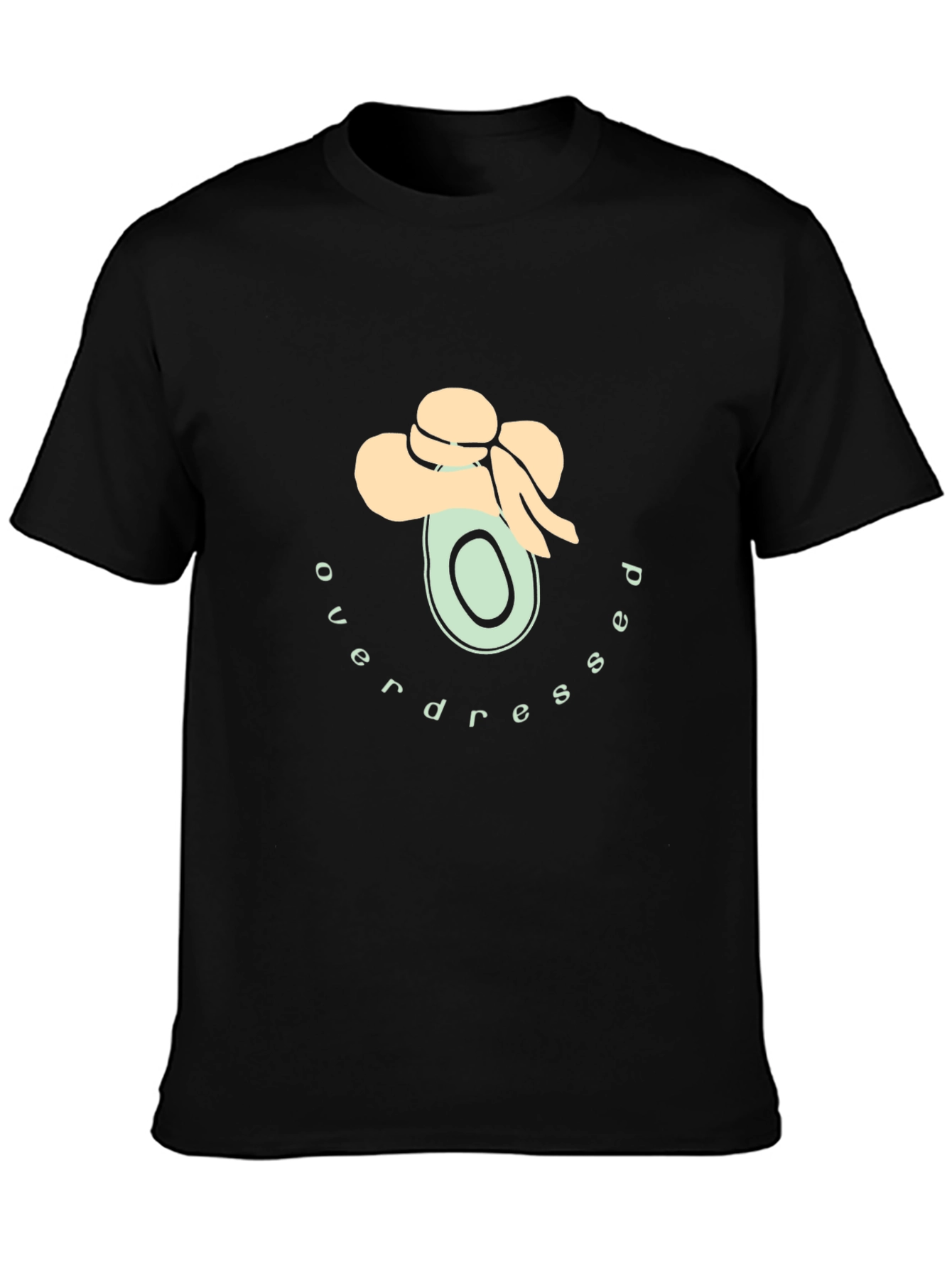 Overdressed Avocado Graphic Tee - Trendy Casual Wear