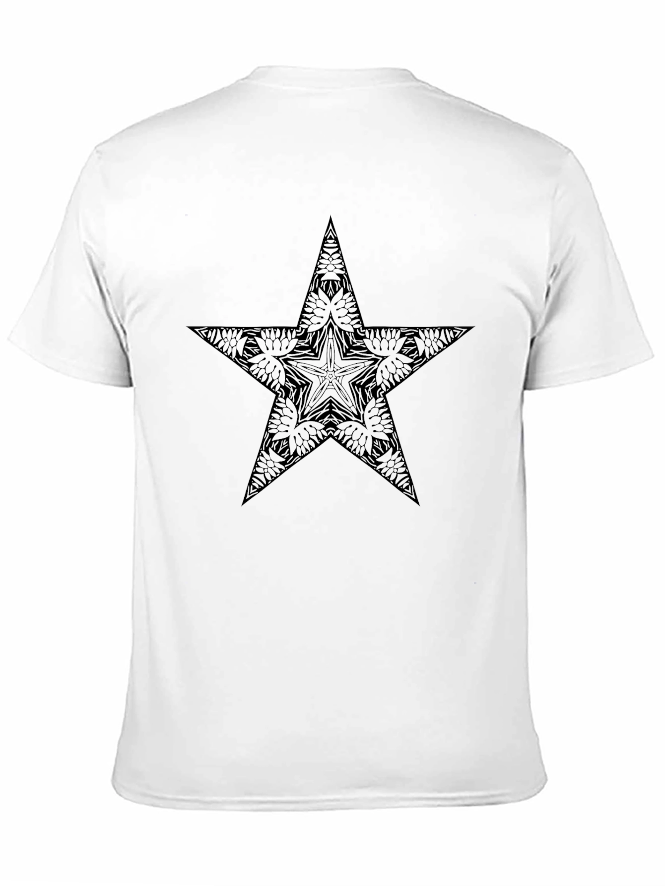 Mens Black Star Graphic Tee - Stylish & Unique