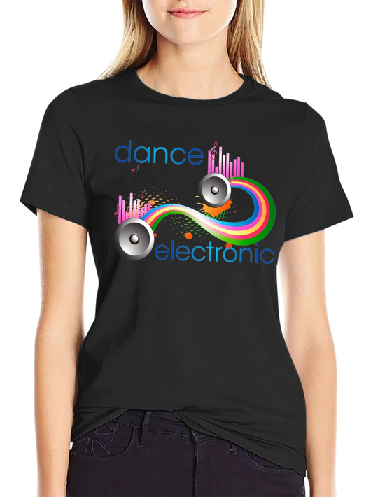 Dance Electronic Graphic Tee - Stylish Music Shirt