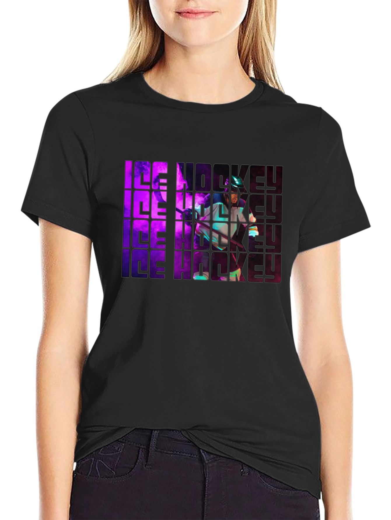 Ice Hockey Graphic Tee - Sportswear Shirt