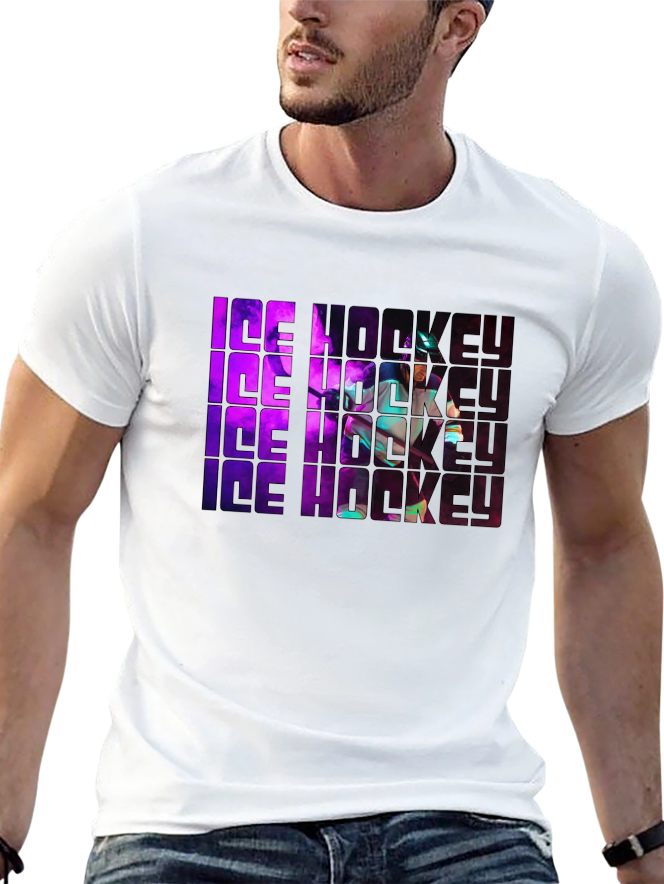 Ice Hockey Graphic Tee - Sportswear Shirt