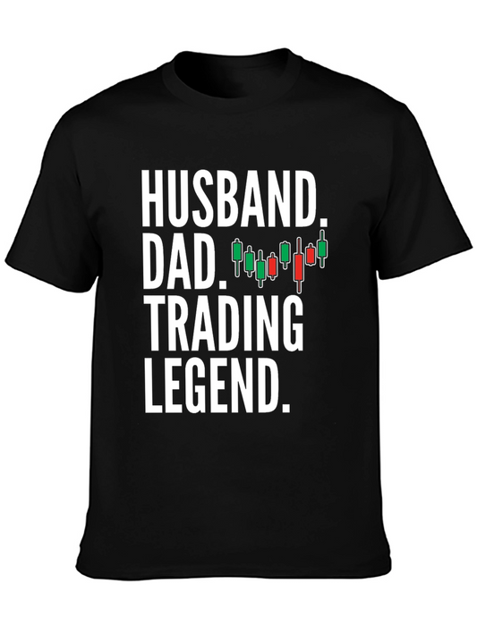 Husband Dad Trading Legend Graphic Tee