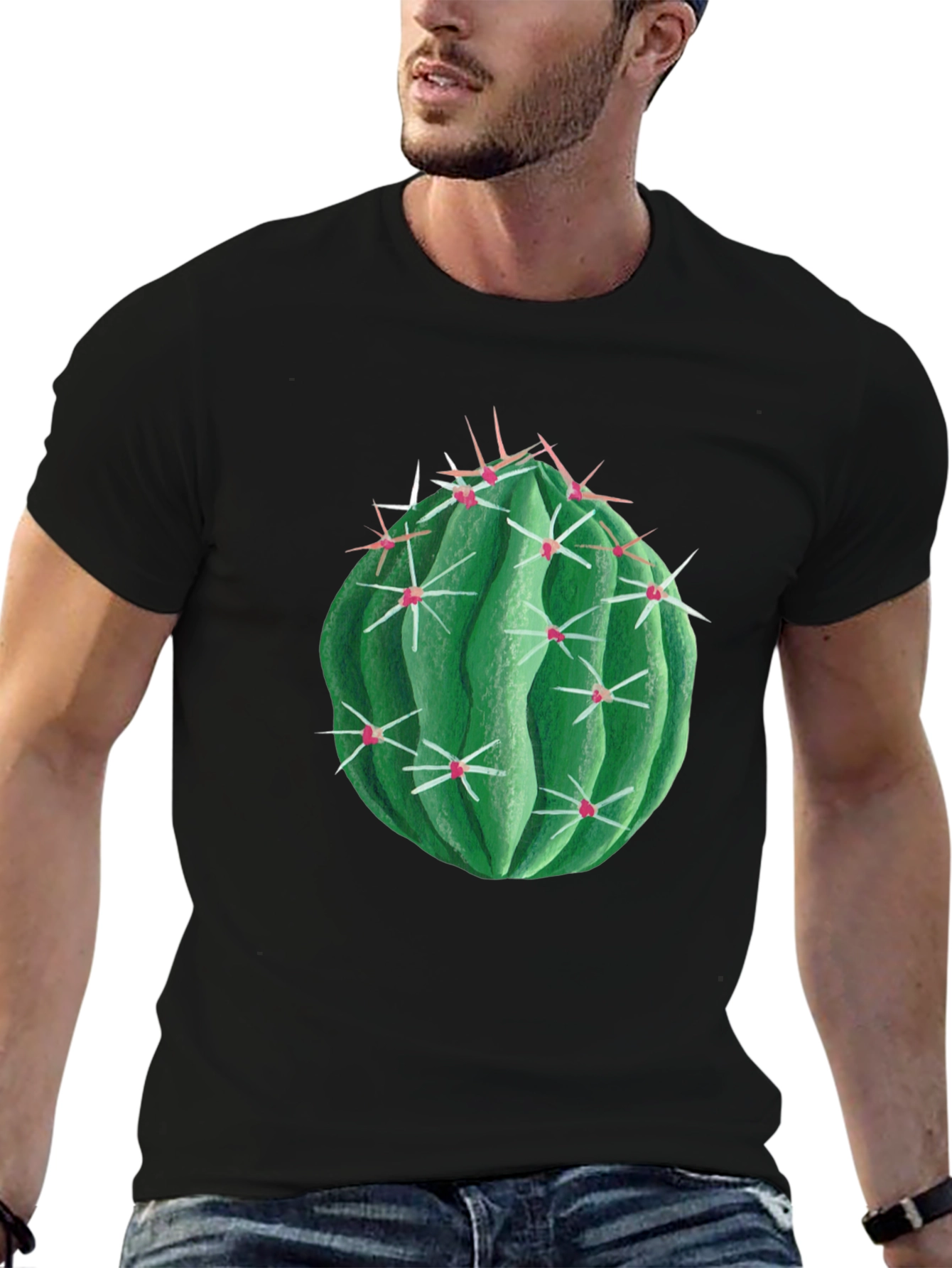 Cactus Graphic Tee - Trendy Plant Lover Shirt