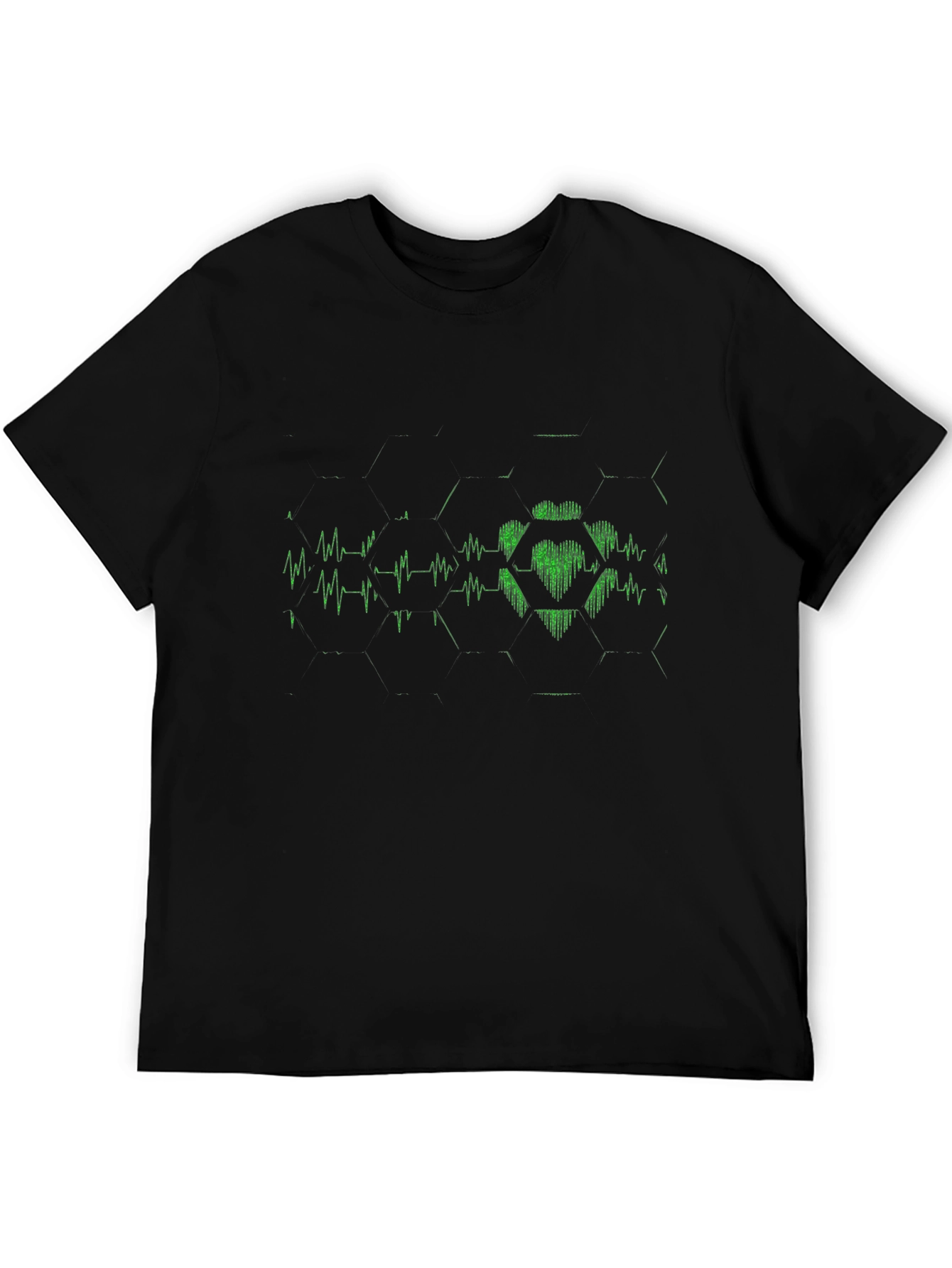 Heartbeat Hexagon Graphic Tee