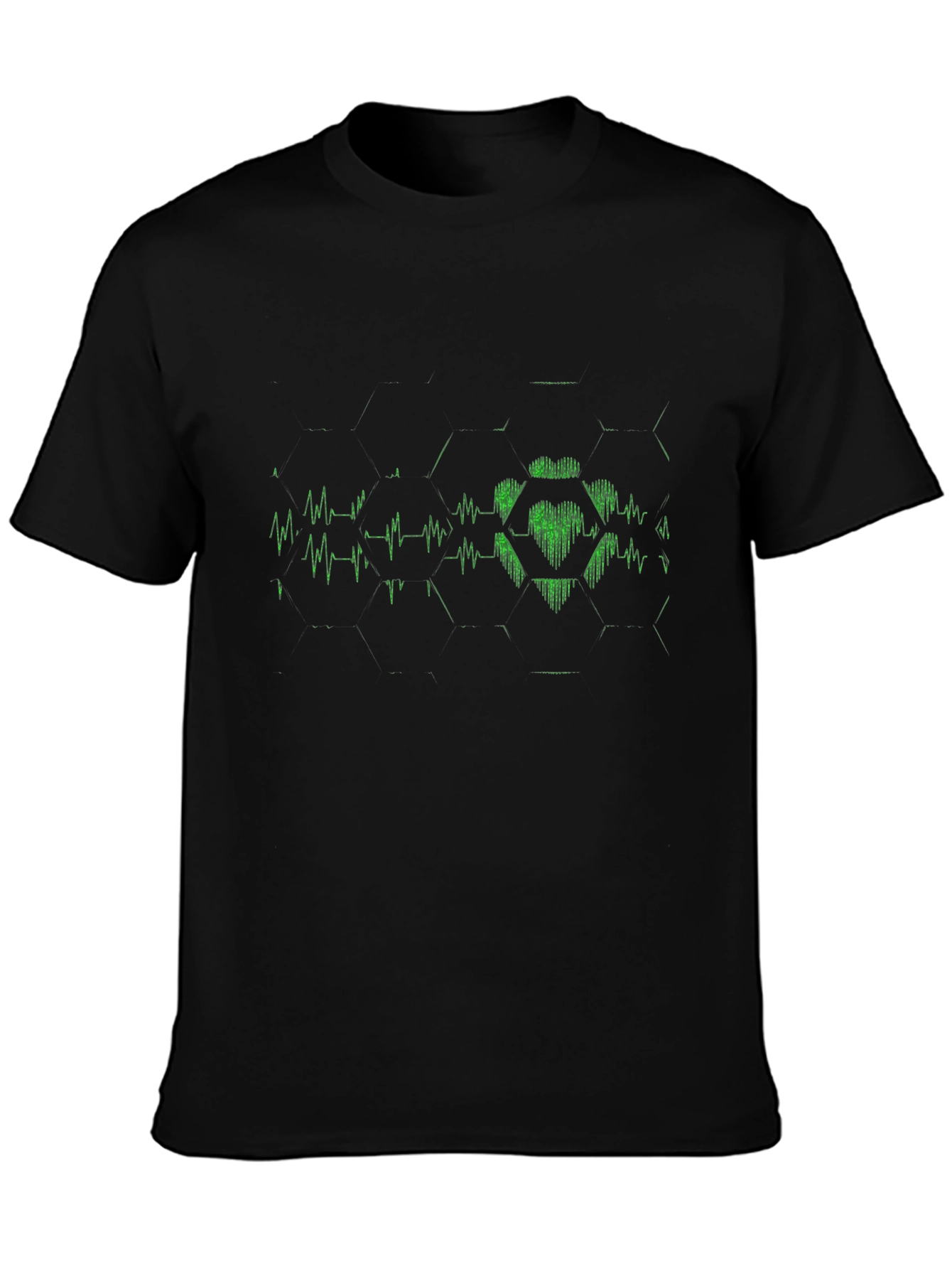 Heartbeat Hexagon Graphic Tee