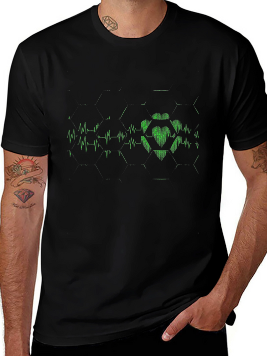 Heartbeat Hexagon Graphic Tee