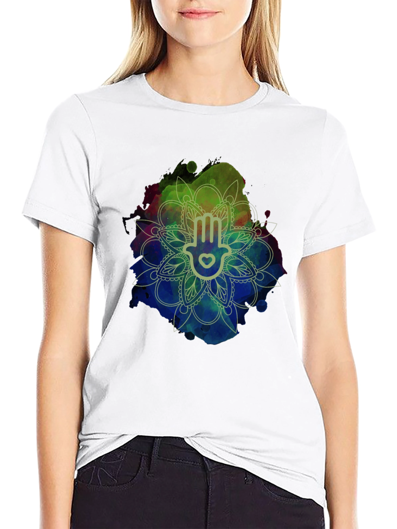 Hamsa Hand Mandala T-Shirt