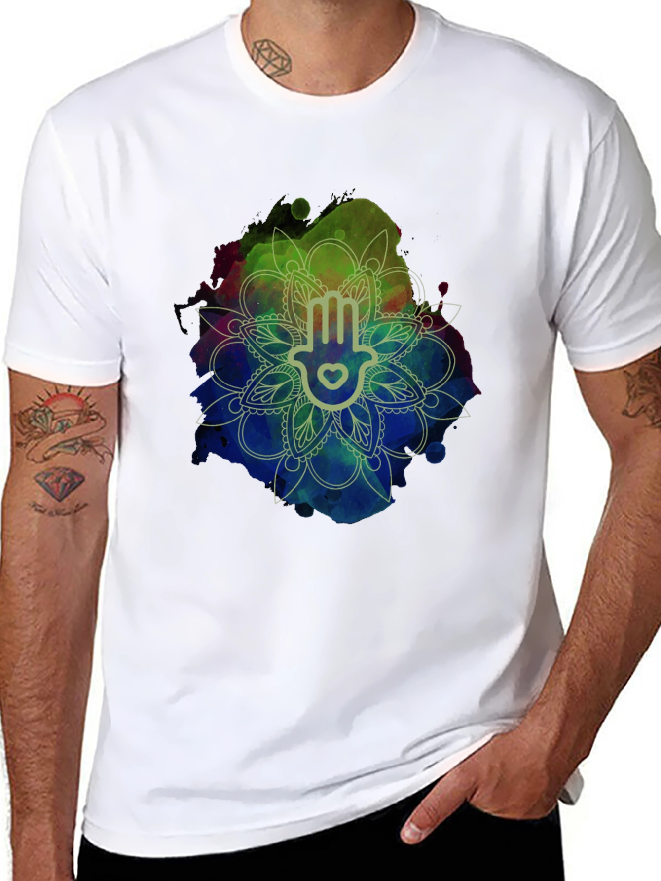 Hamsa Hand Mandala T-Shirt