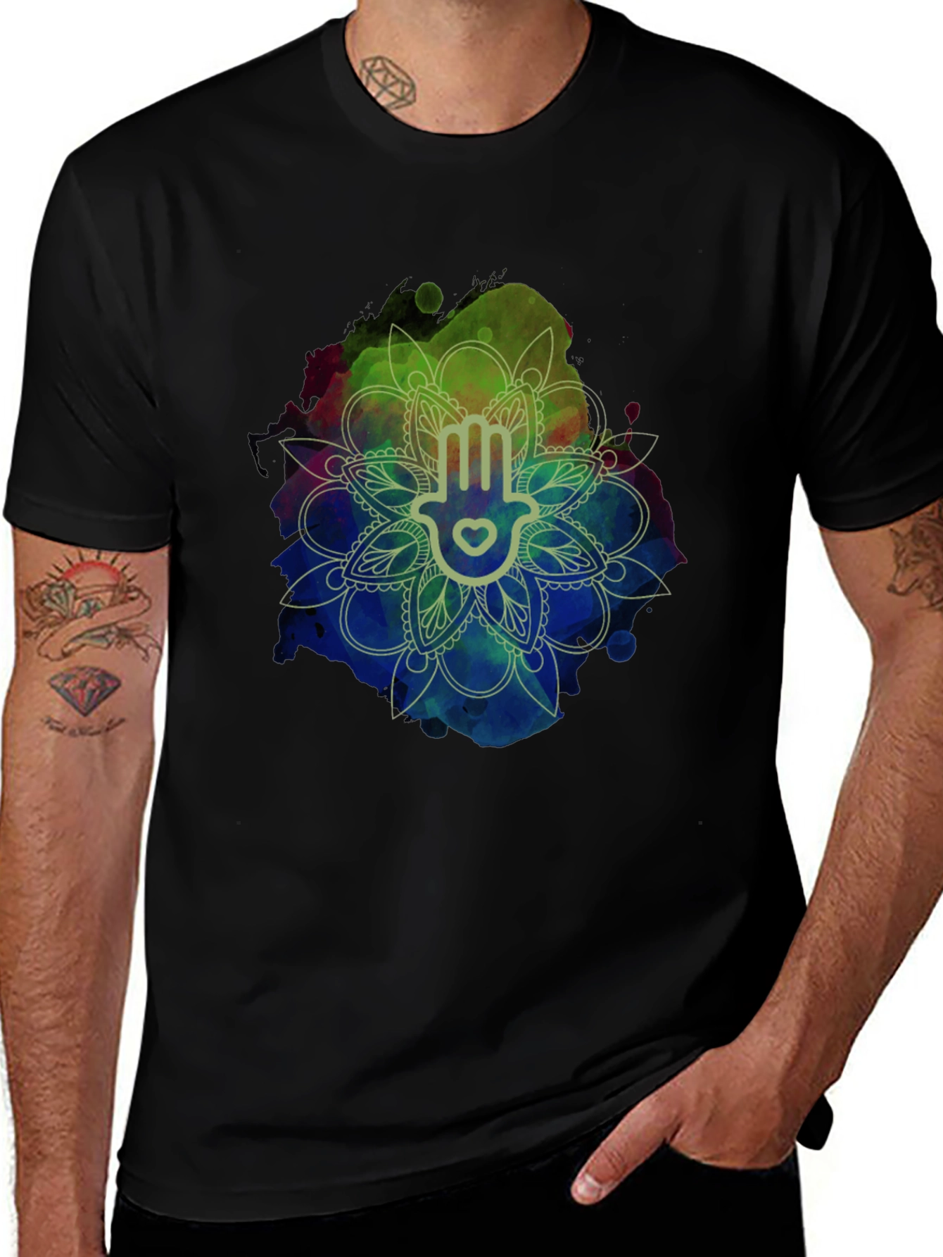Hamsa Hand Mandala T-Shirt
