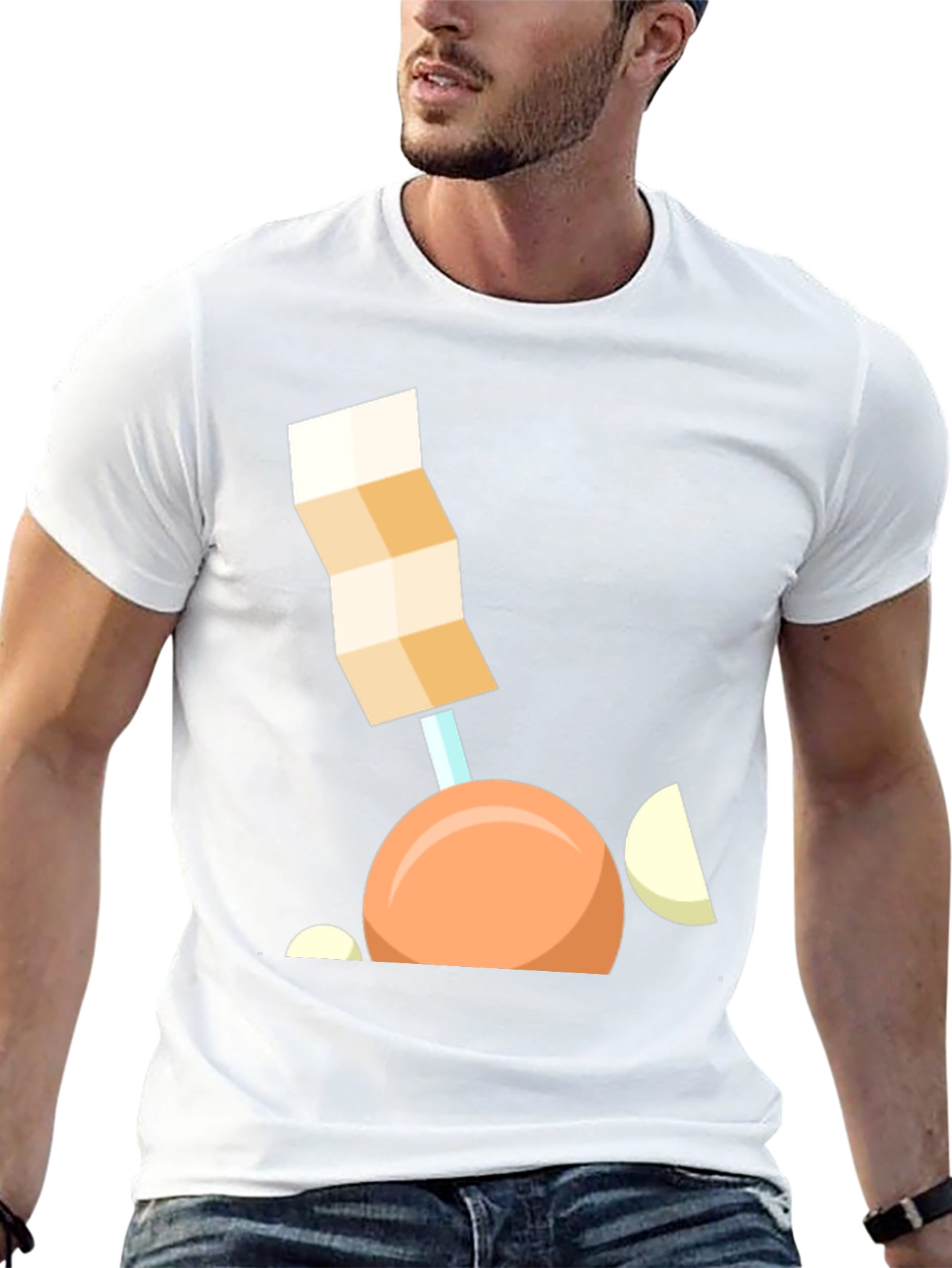 Geometric Onion Cartoon T-Shirt