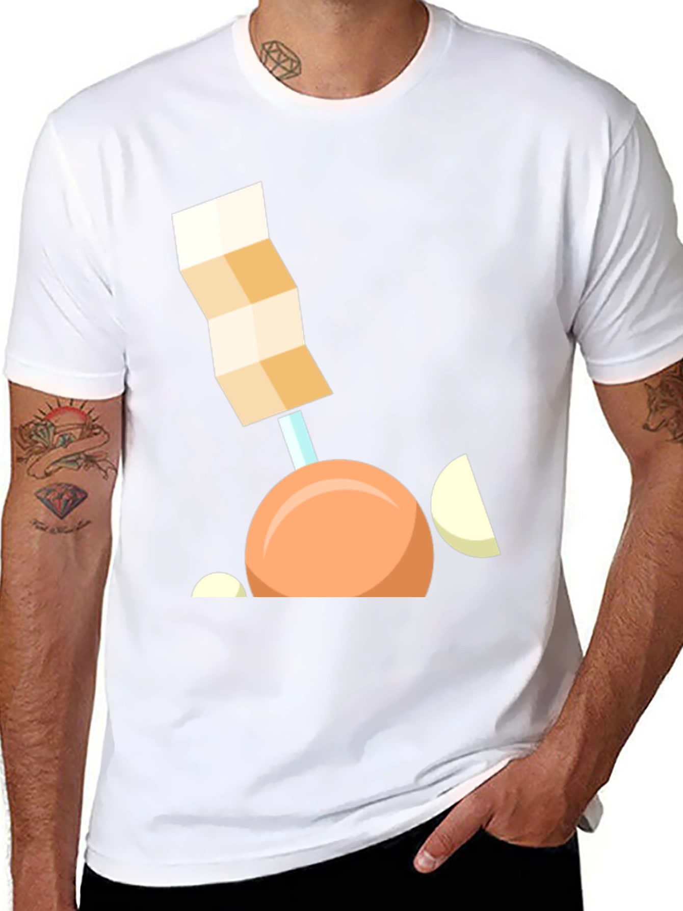 Geometric Onion Cartoon T-Shirt