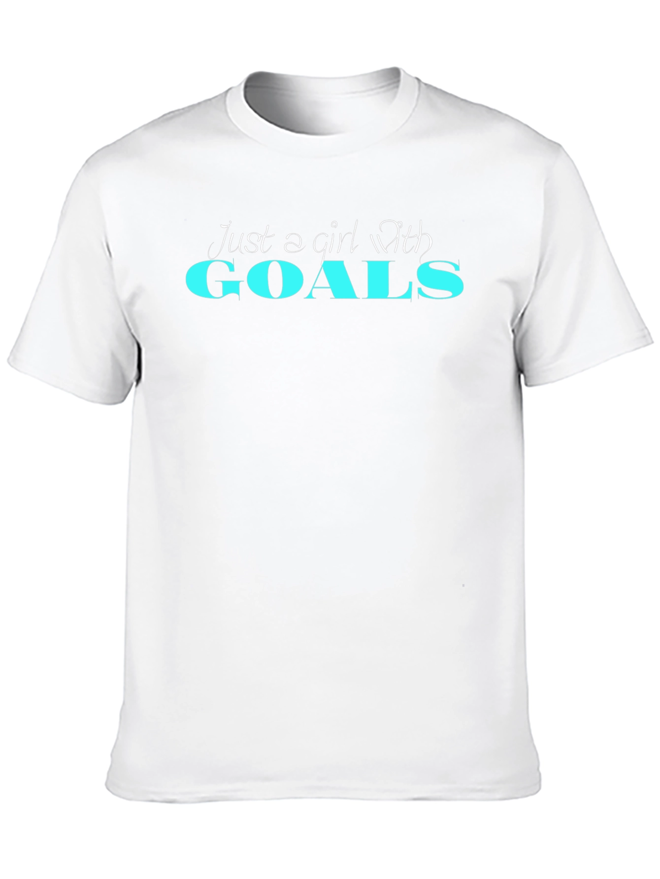 Girl With Goals Graphic Tee - Black