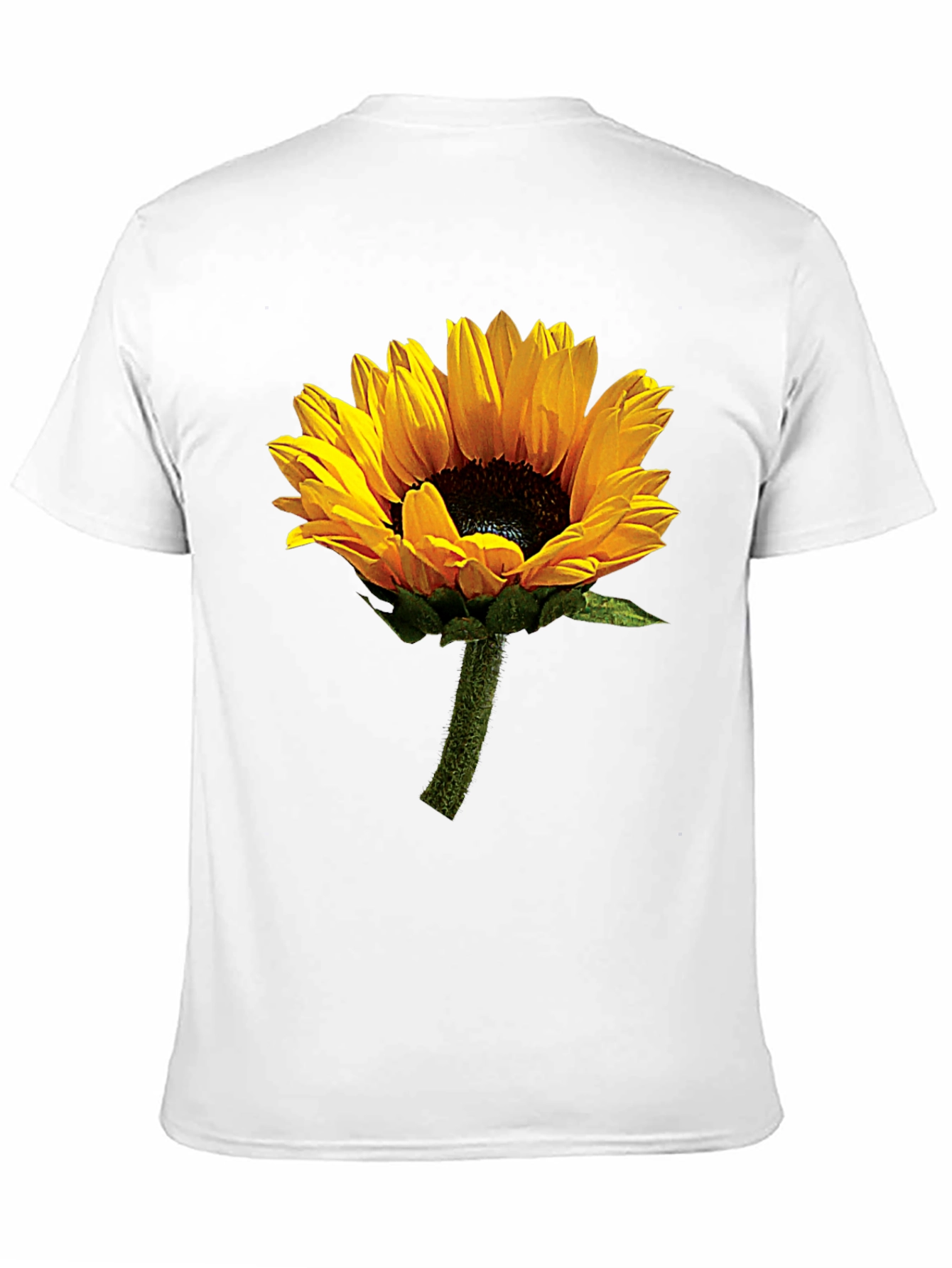 Sunflower Graphic Tee - Black Cotton T-Shirt
