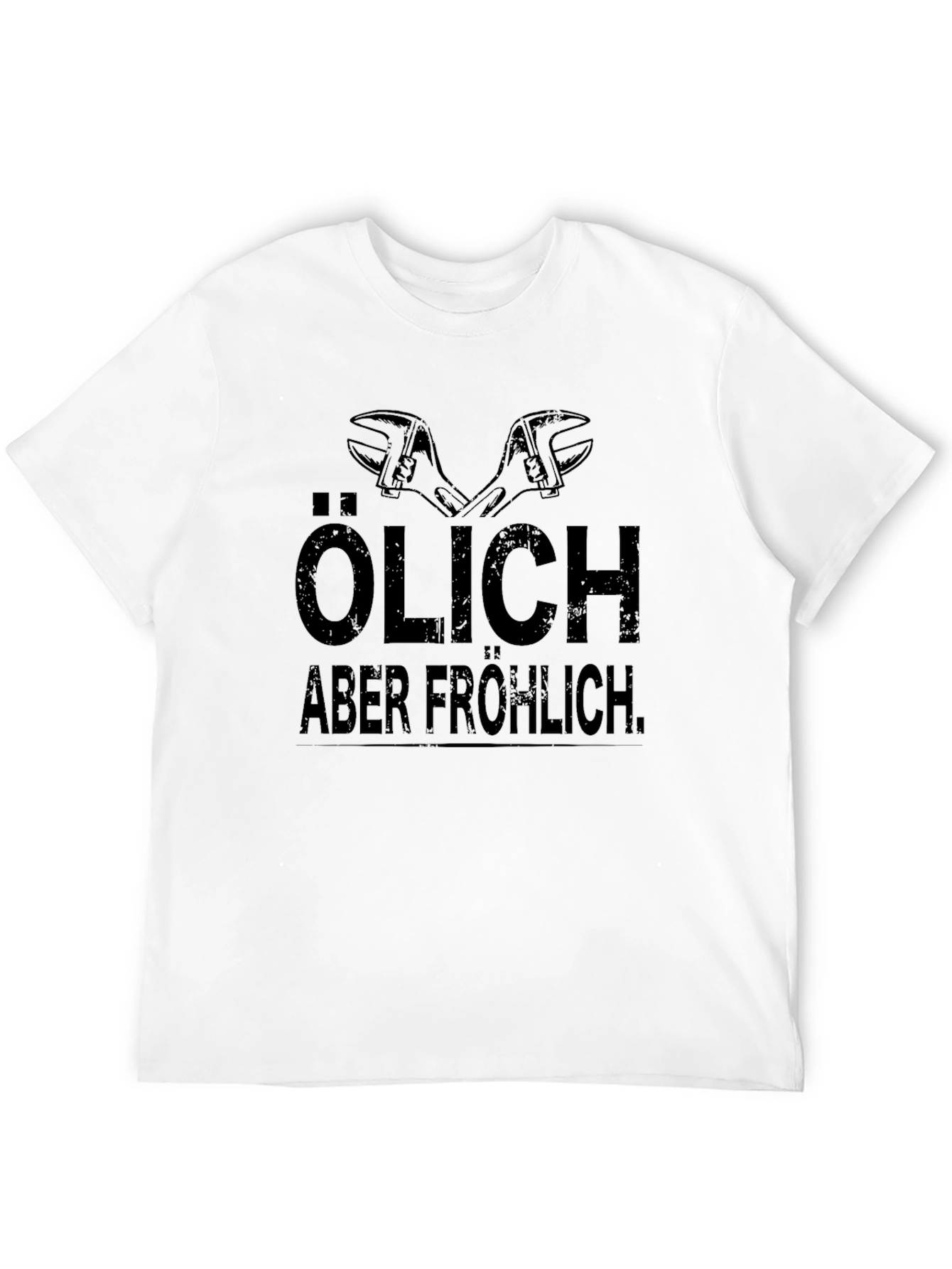 Ölich Aber Fröhlich Mechanic Wrench Graphic T-Shirt