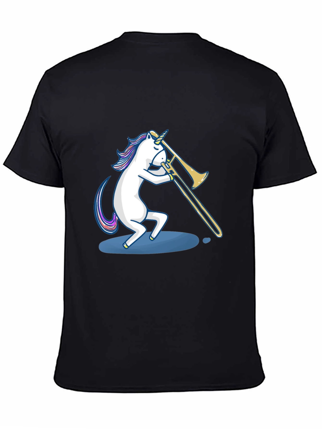 Unicorn Trombone Player Graphic Tee