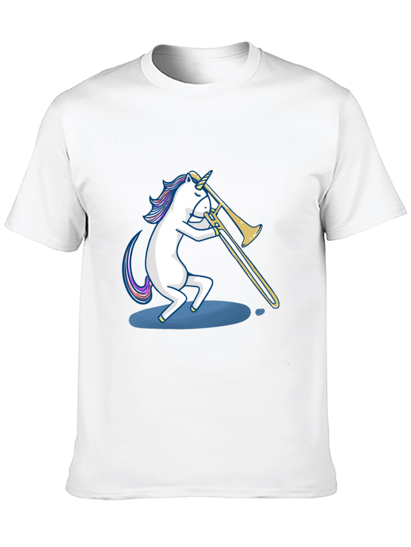 Unicorn Trombone Player Graphic Tee