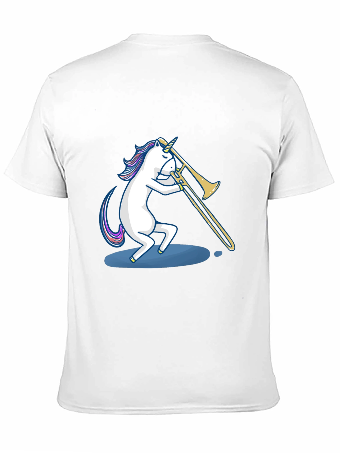 Unicorn Trombone Player Graphic Tee