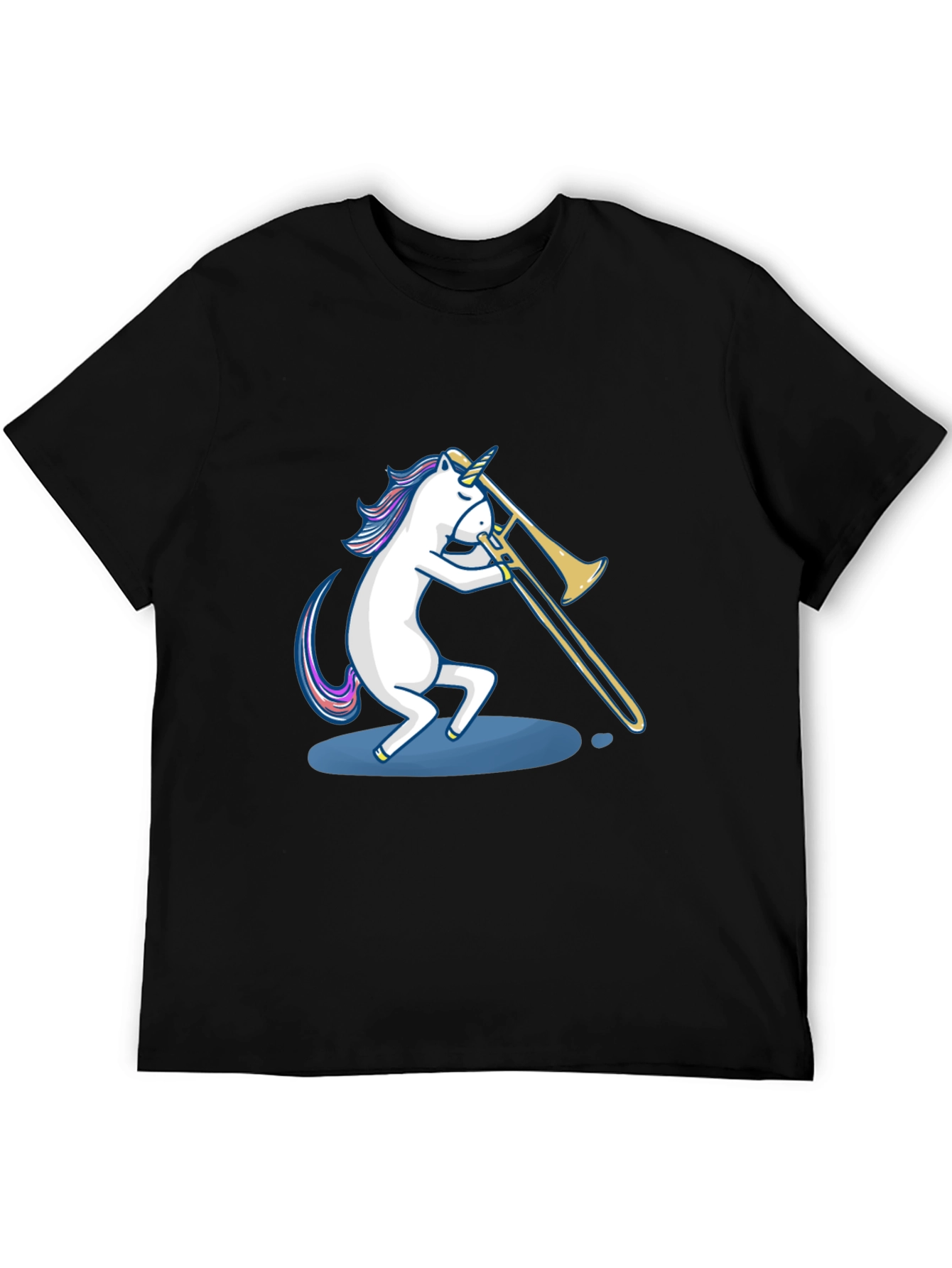Unicorn Trombone Player Graphic Tee