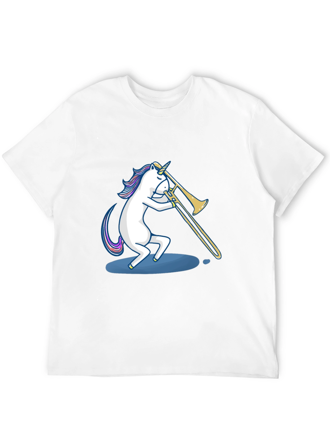 Unicorn Trombone Player Graphic Tee