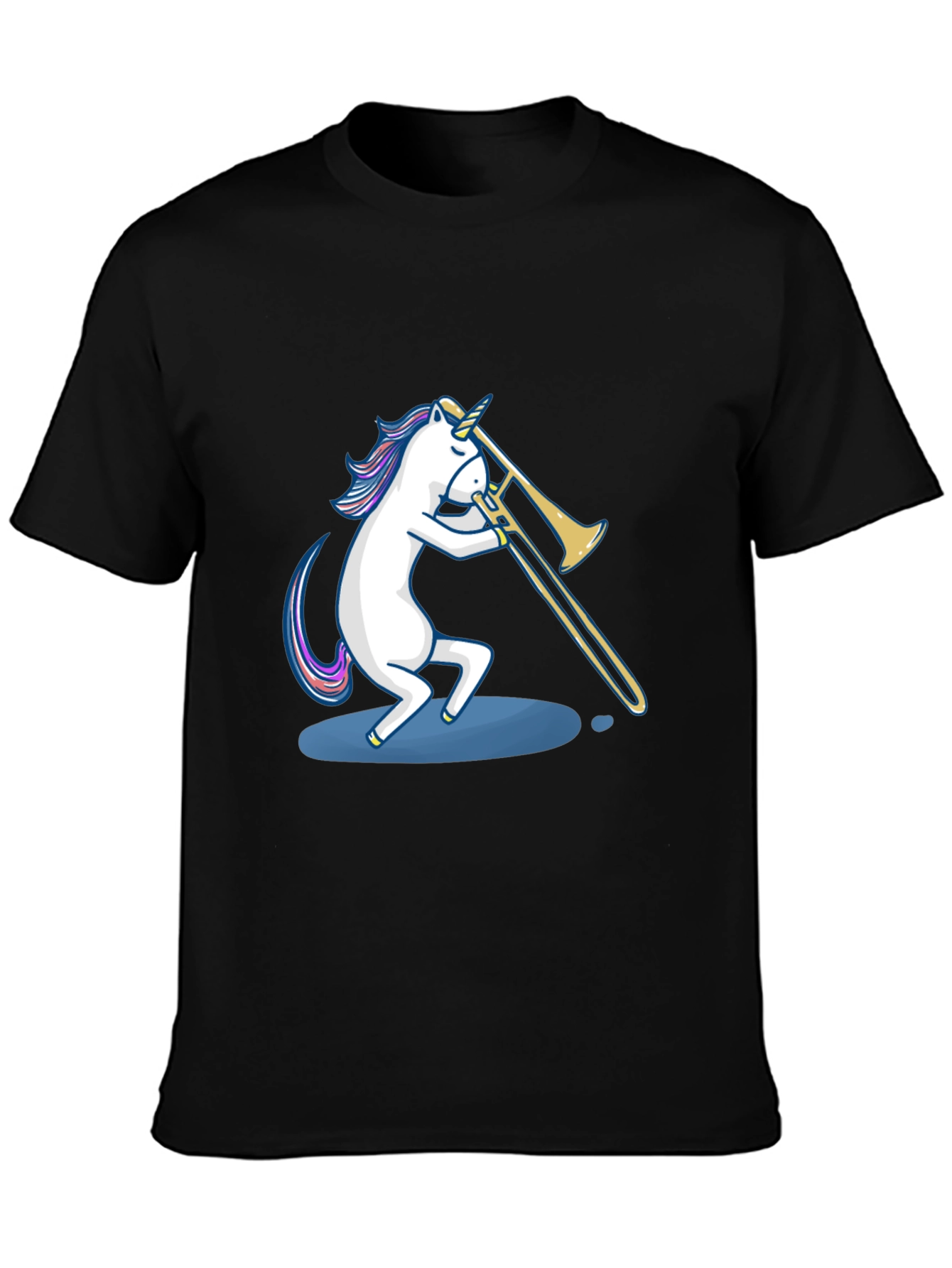 Unicorn Trombone Player Graphic Tee