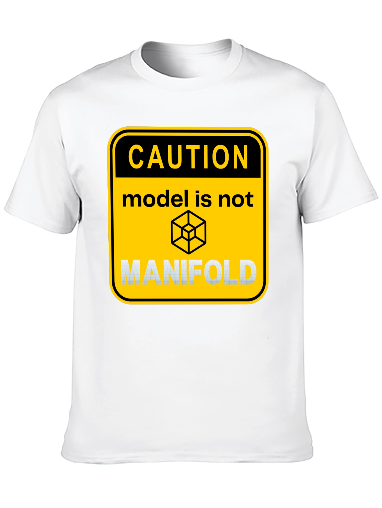 Caution Model Manifold Graphic T-Shirt