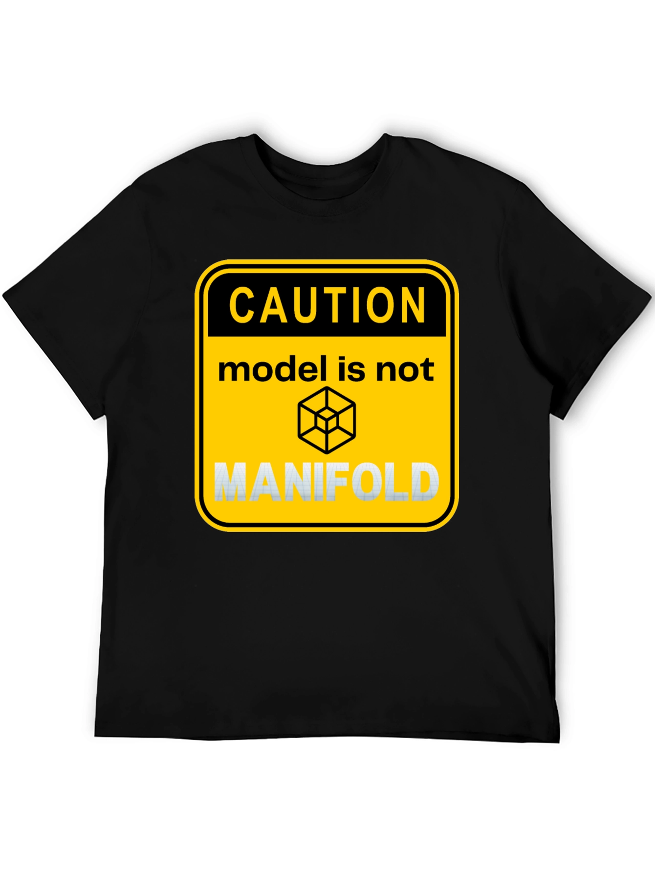 Caution Model Manifold Graphic T-Shirt
