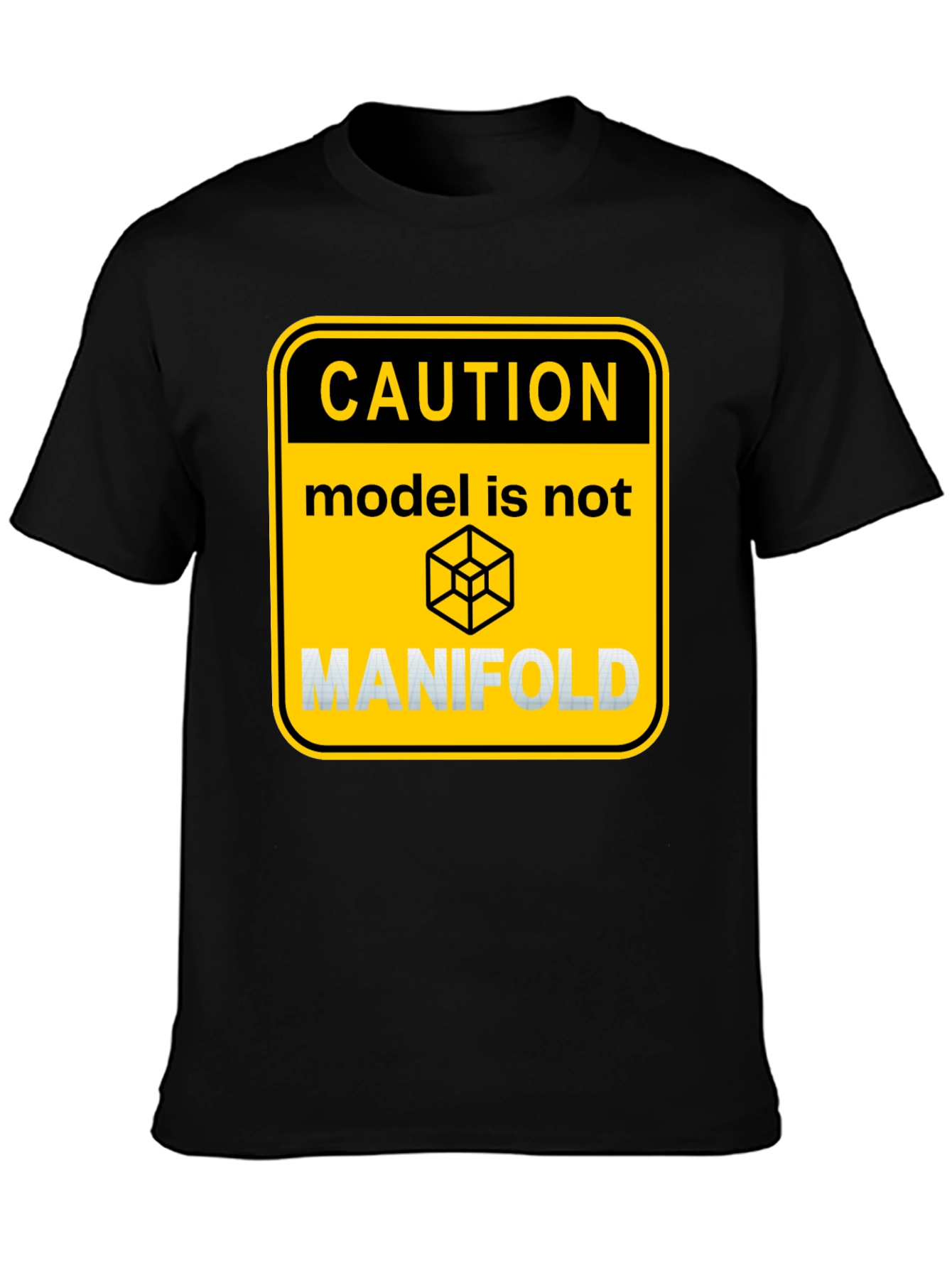 Caution Model Manifold Graphic T-Shirt