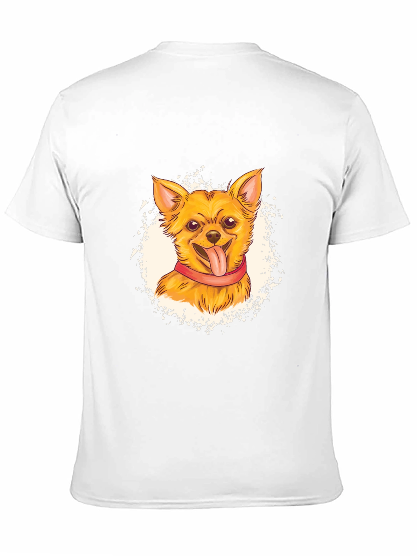 Chihuahua Graphic Print Black T-Shirt